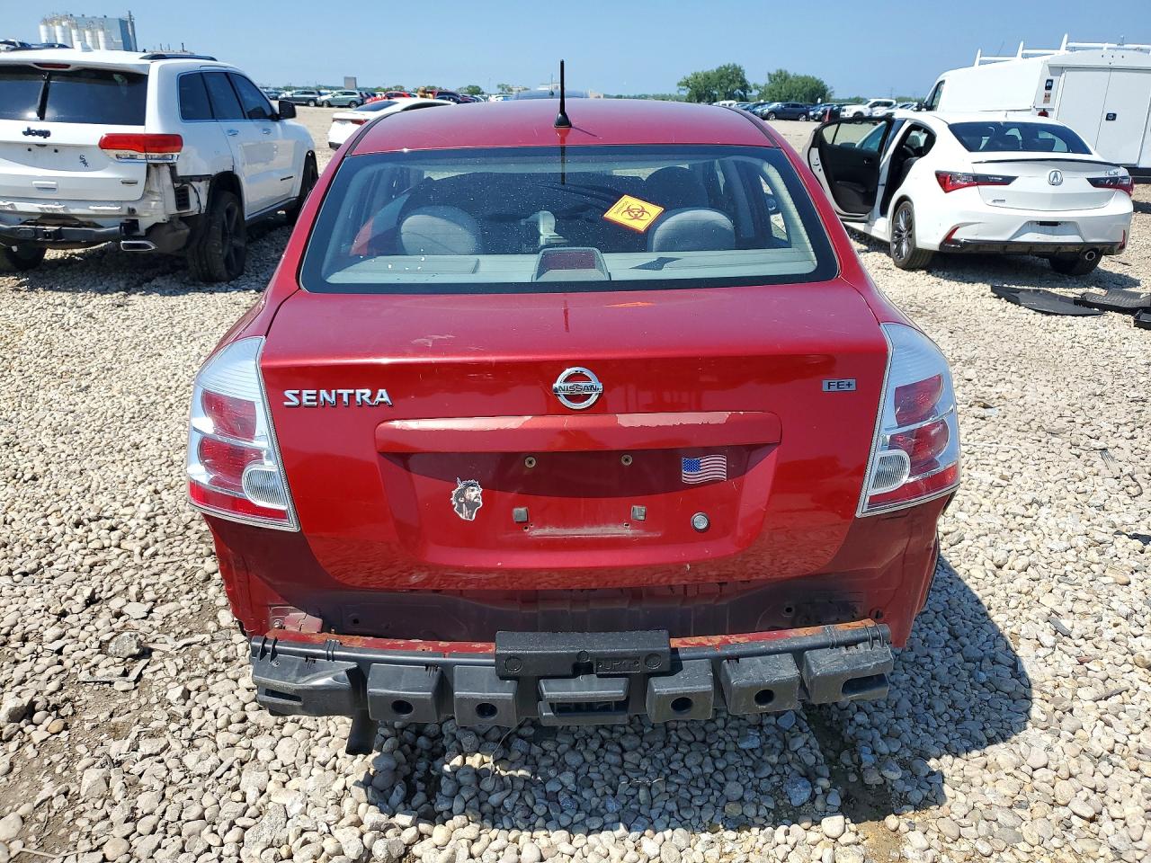 2009 Nissan Sentra Red vin: 3N1AB61E09L669612