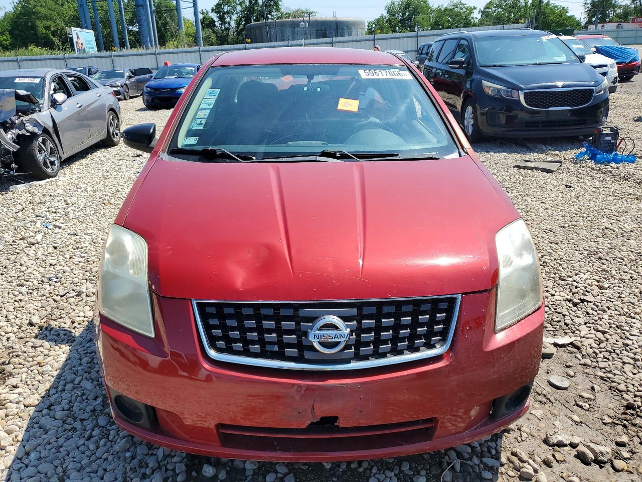 2009 Nissan Sentra Red vin: 3N1AB61E09L669612