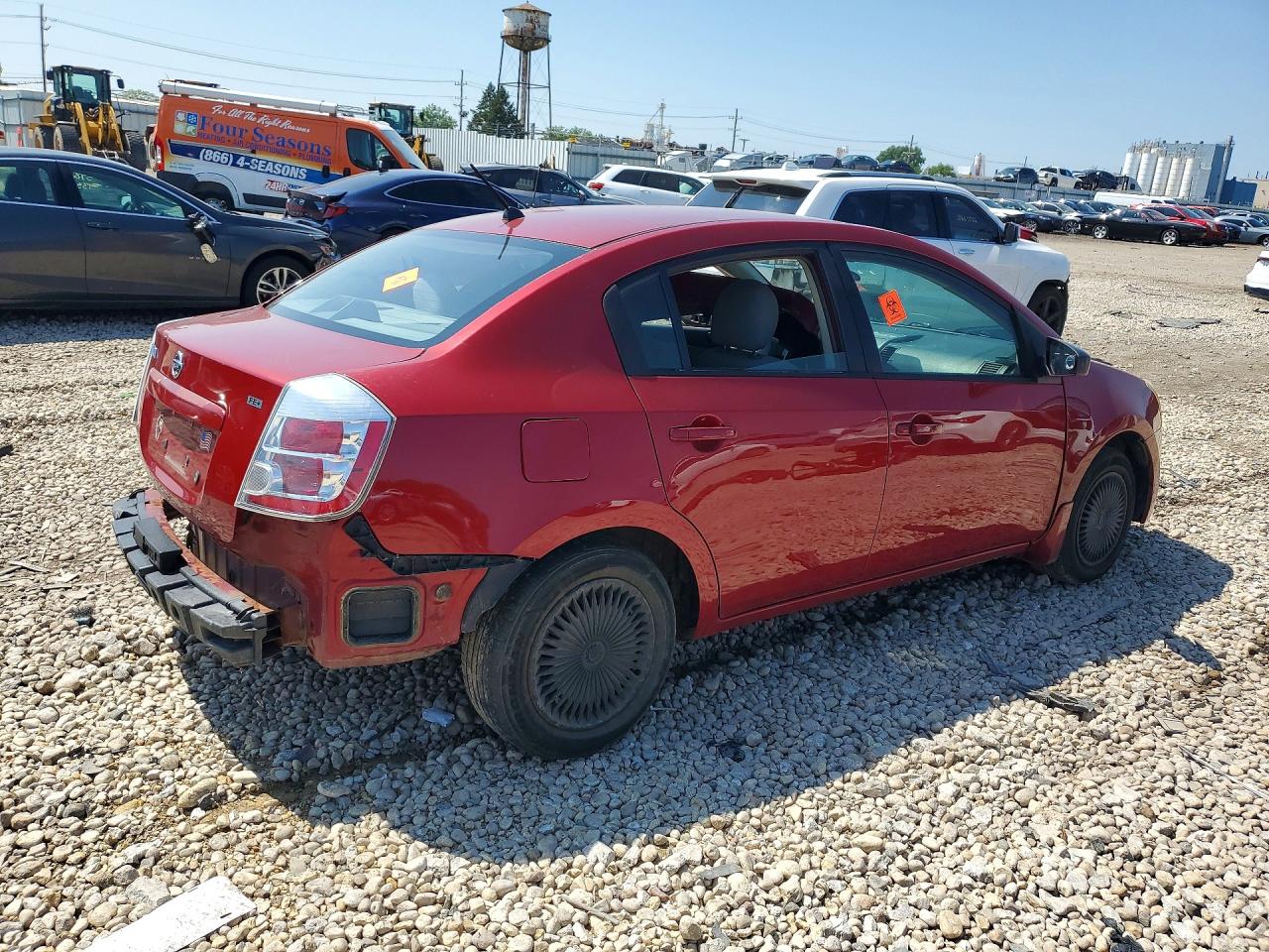 2009 Nissan Sentra Red vin: 3N1AB61E09L669612