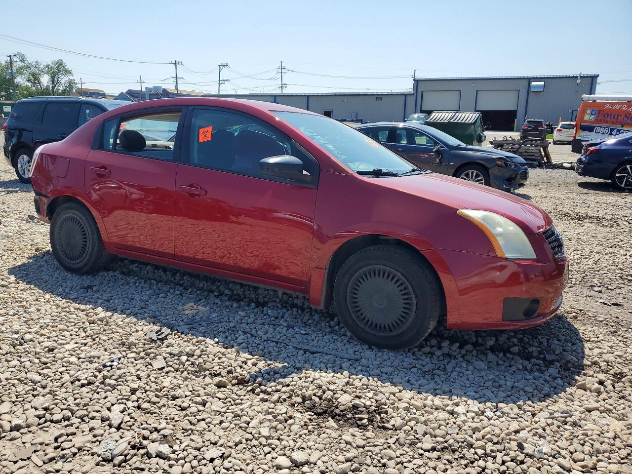 2009 Nissan Sentra Red vin: 3N1AB61E09L669612