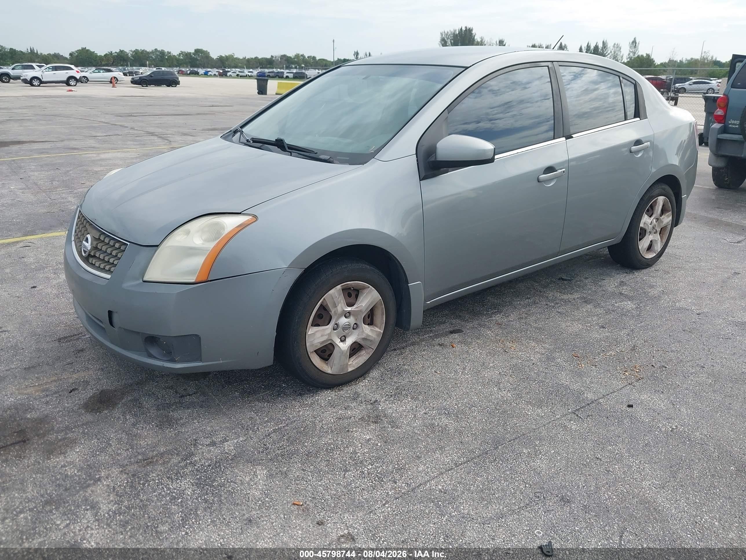 2007 Nissan Sentra 2.0s Silver vin: 3N1AB61E17L645851