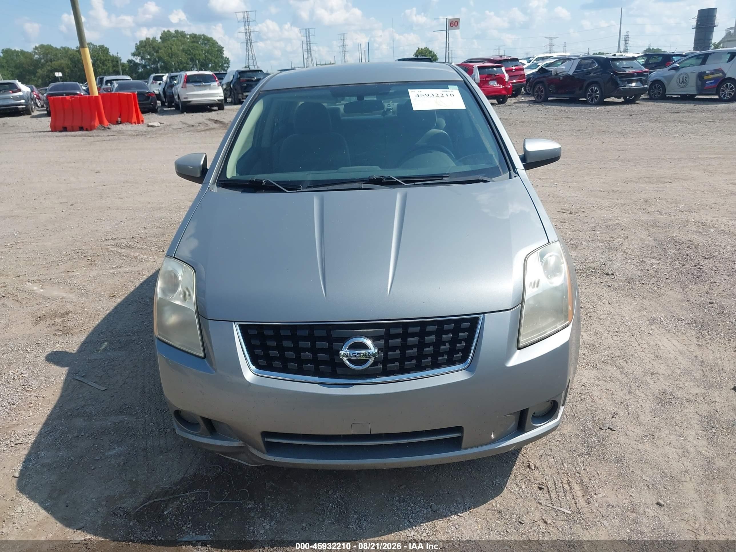 2008 Nissan Sentra 2.0 Silver vin: 3N1AB61E18L660058