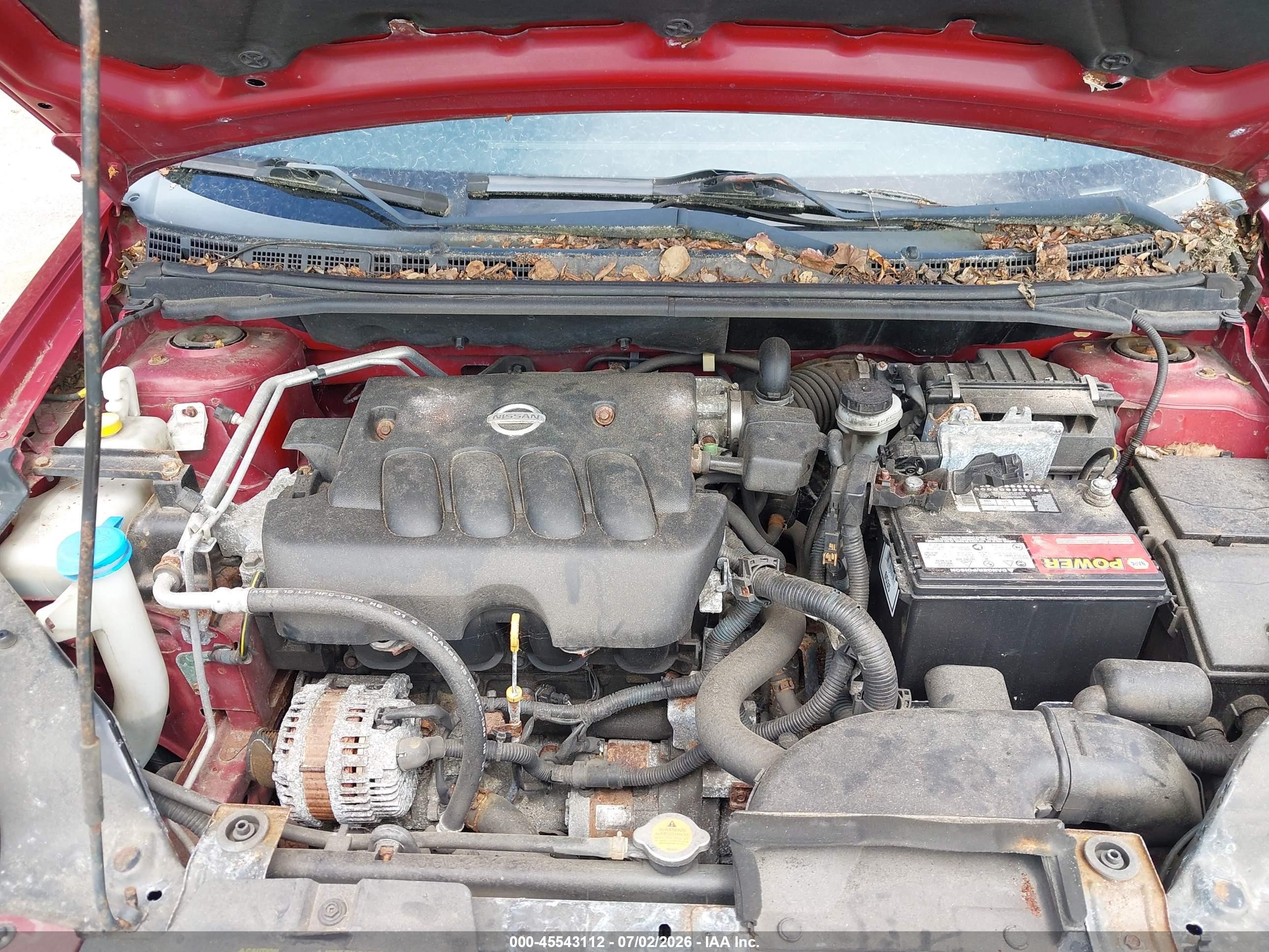 2008 Nissan Sentra 2.0 S Red vin: 3N1AB61E18L712692