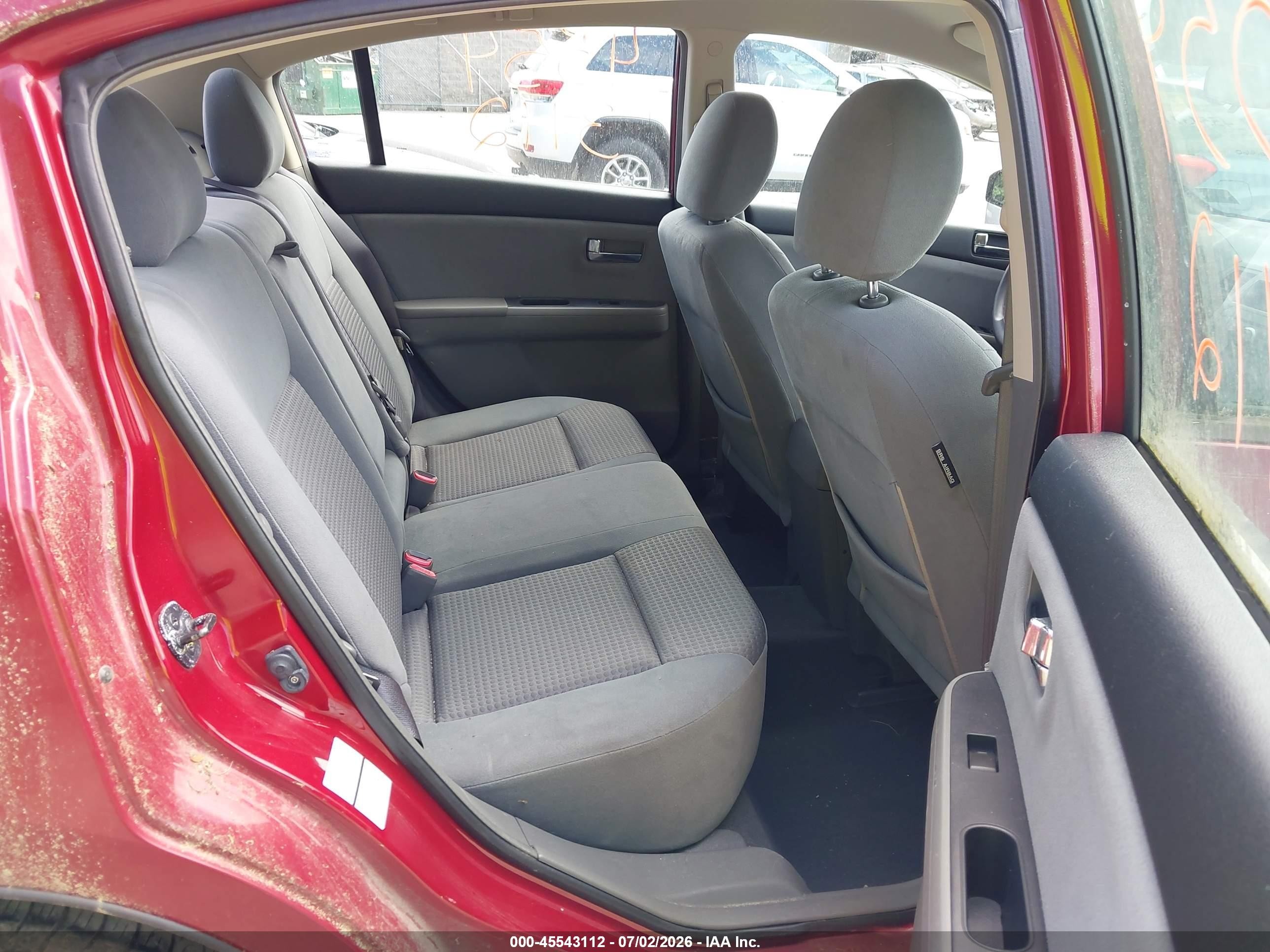 2008 Nissan Sentra 2.0 S Red vin: 3N1AB61E18L712692