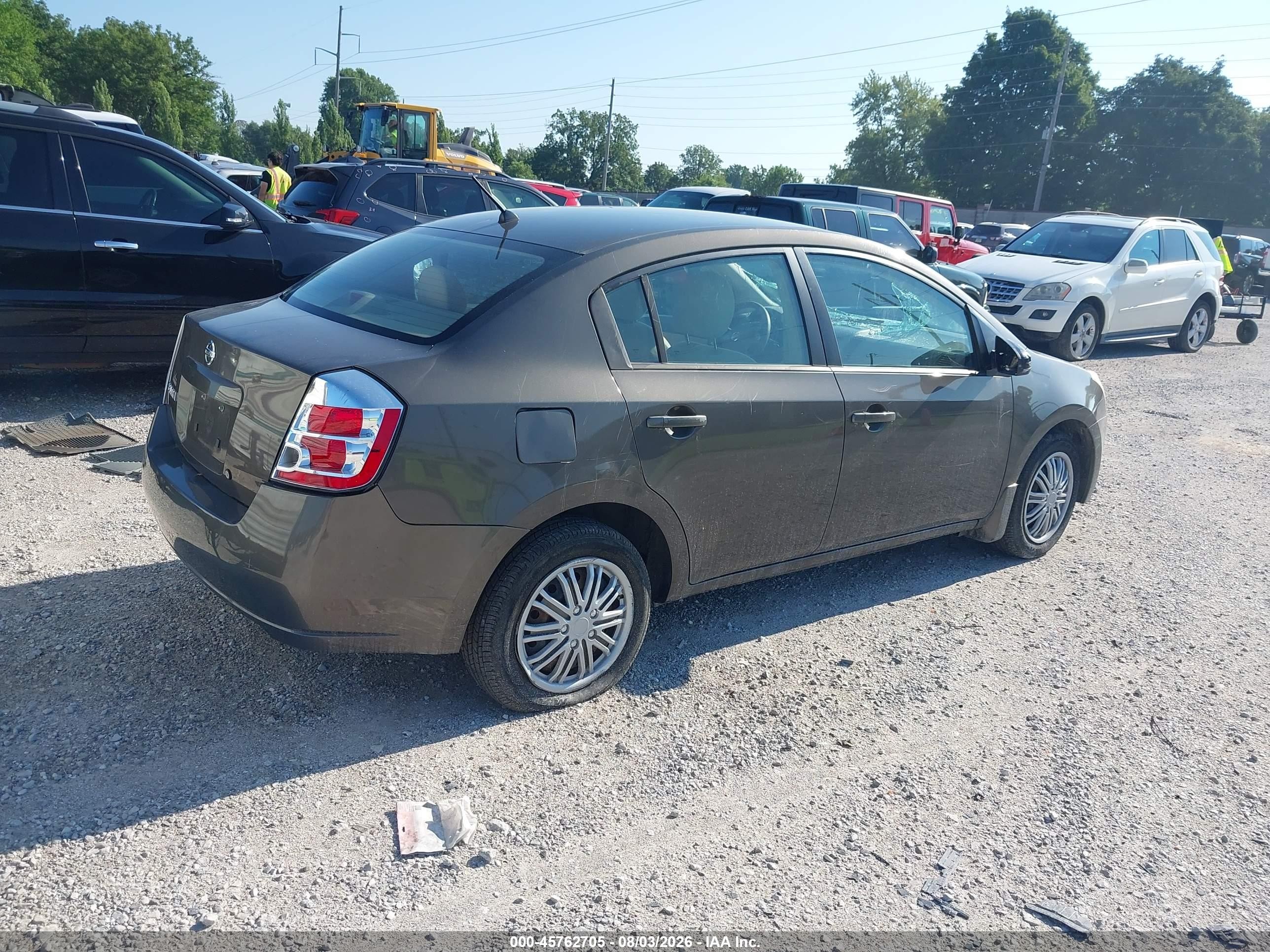 2008 Nissan Sentra 2.0 S Серый vin: 3N1AB61E18L715270