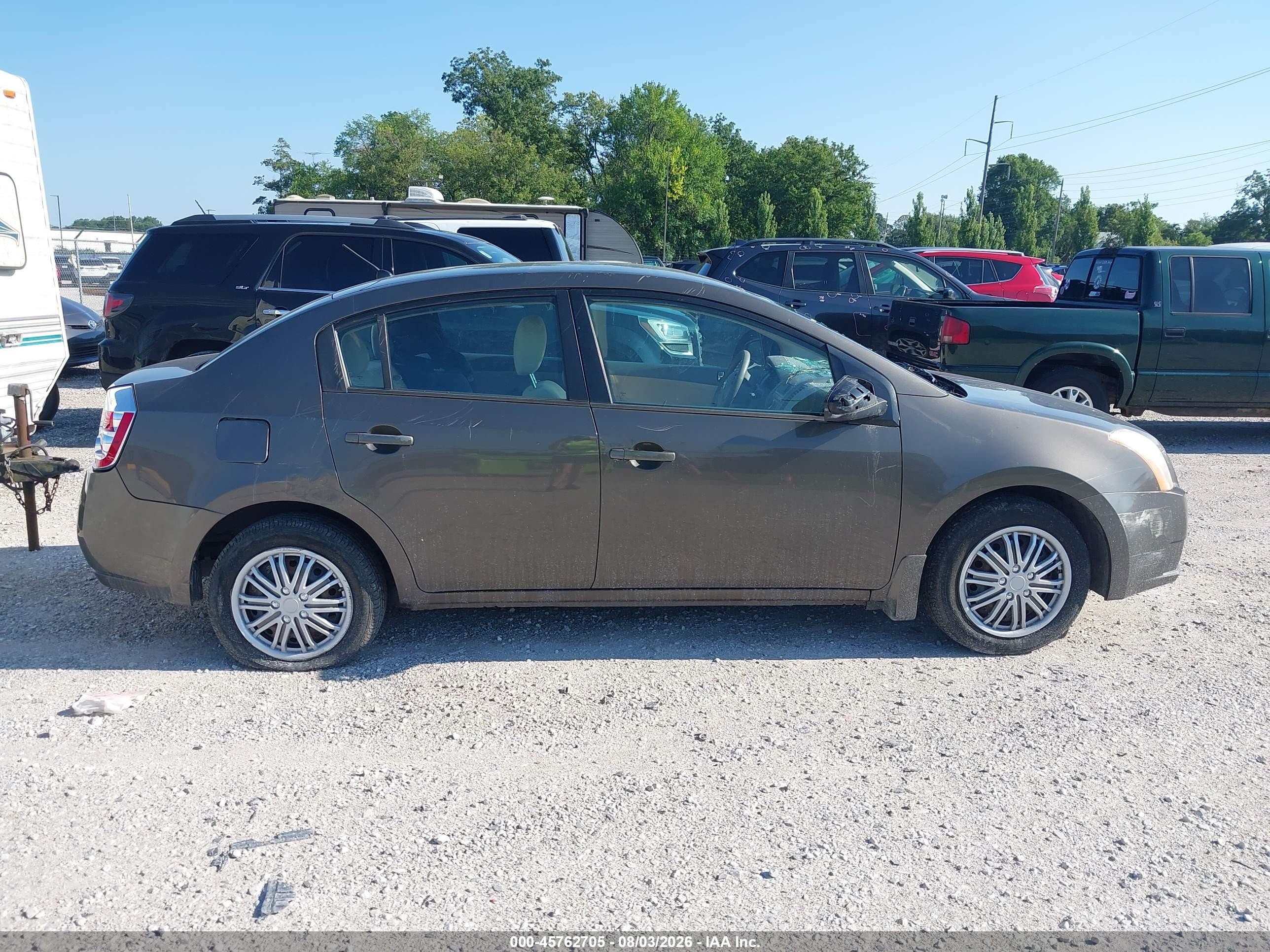 2008 Nissan Sentra 2.0 S Серый vin: 3N1AB61E18L715270