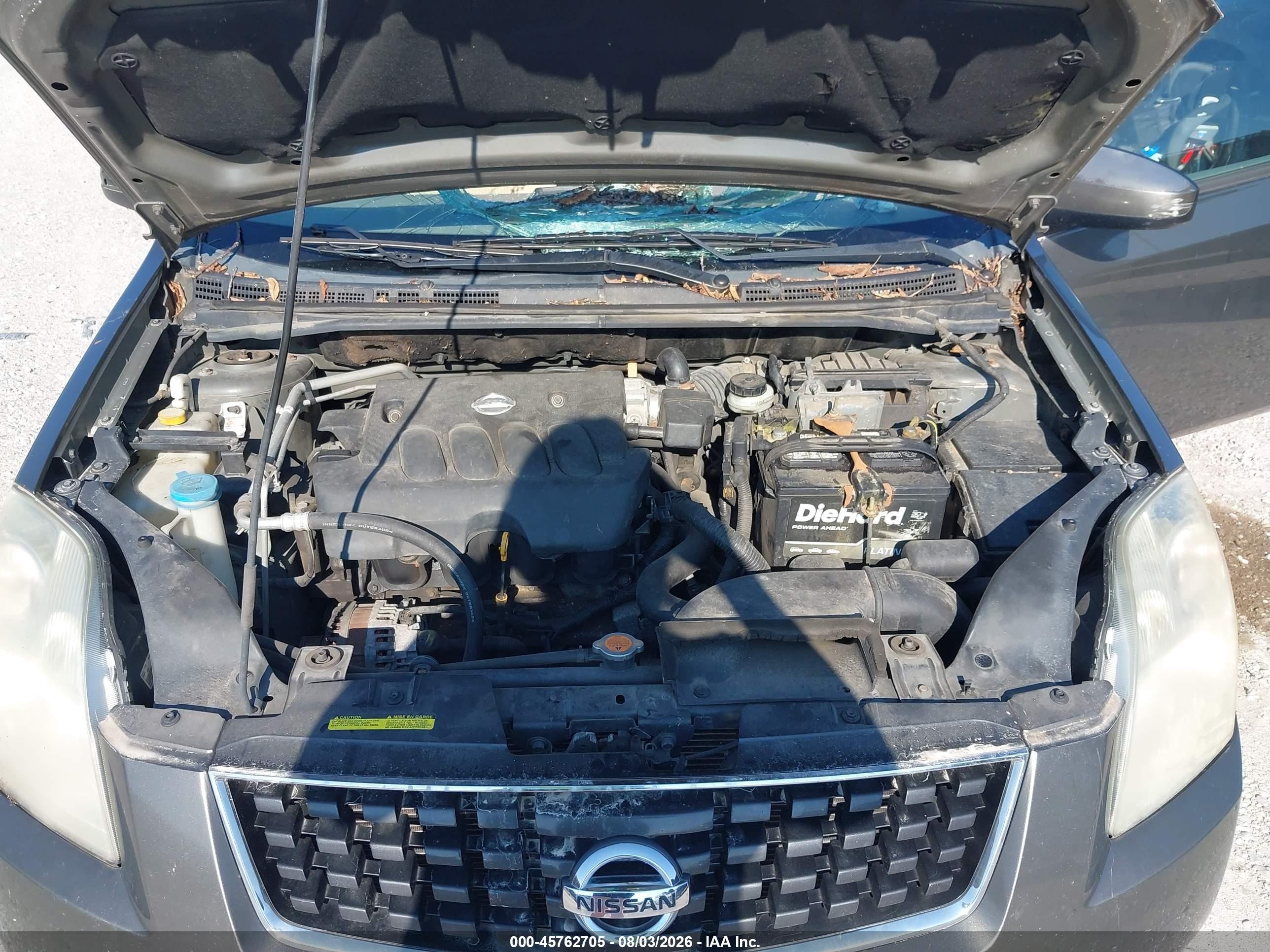2008 Nissan Sentra 2.0 S Серый vin: 3N1AB61E18L715270