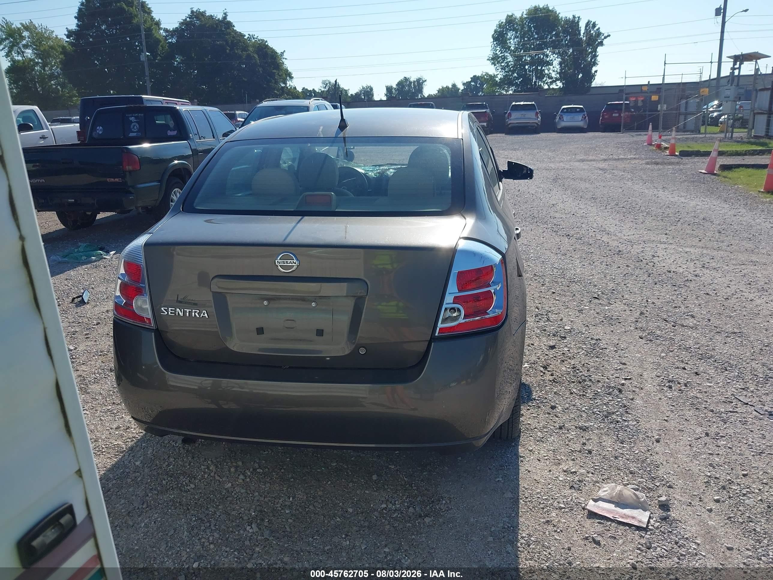 2008 Nissan Sentra 2.0 S Серый vin: 3N1AB61E18L715270