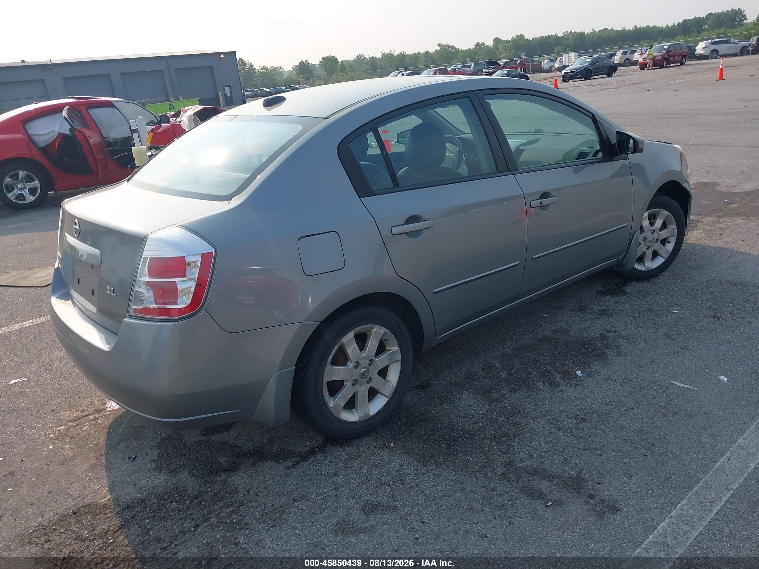 2008 Nissan Sentra 2.0 Sl Gray vin: 3N1AB61E18L739861