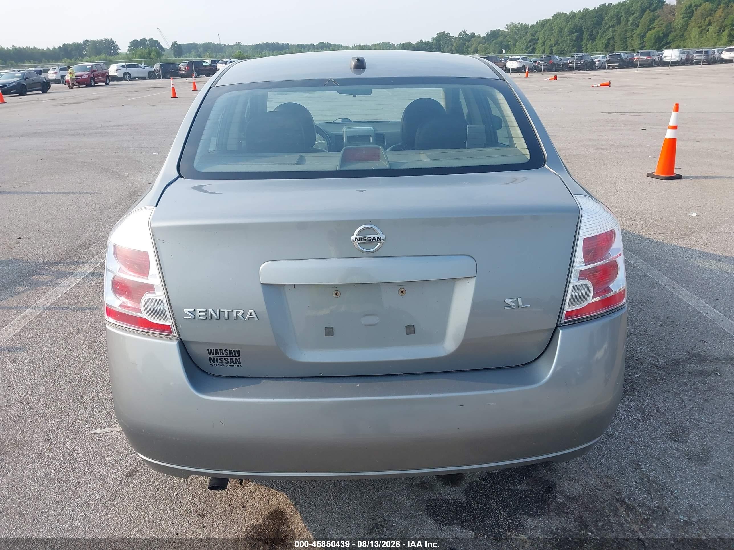2008 Nissan Sentra 2.0 Sl Gray vin: 3N1AB61E18L739861