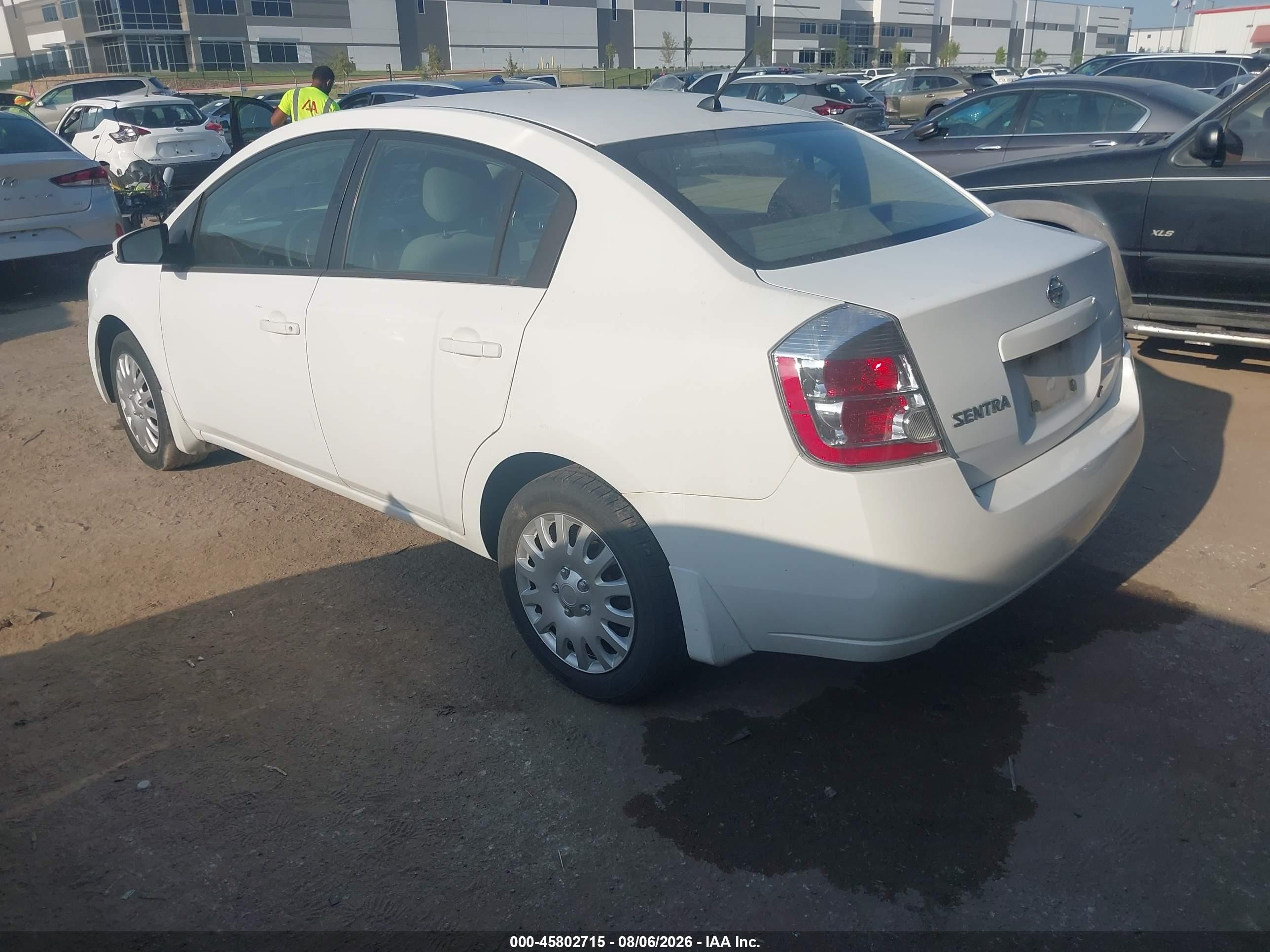 2008 Nissan Sentra 2.0 S White vin: 3N1AB61E18L742565