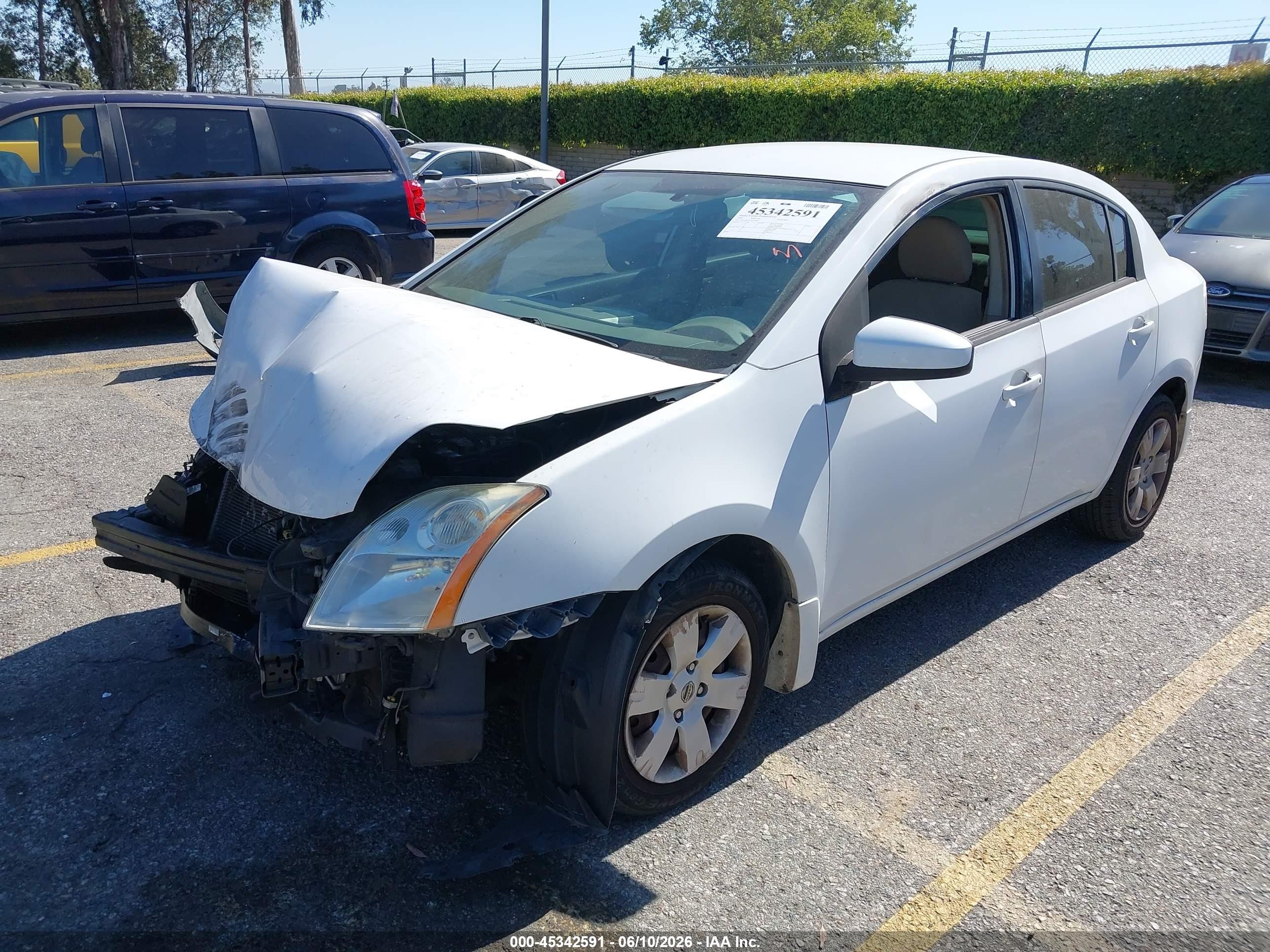 2009 Nissan Sentra 2.0 White vin: 3N1AB61E19L610925
