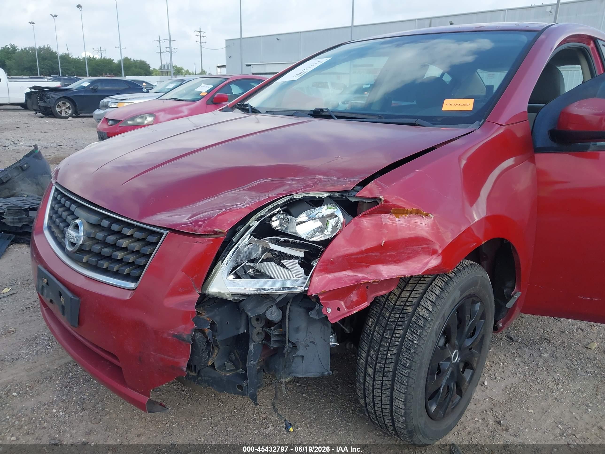 2009 Nissan Sentra 2.0 Red vin: 3N1AB61E19L676973