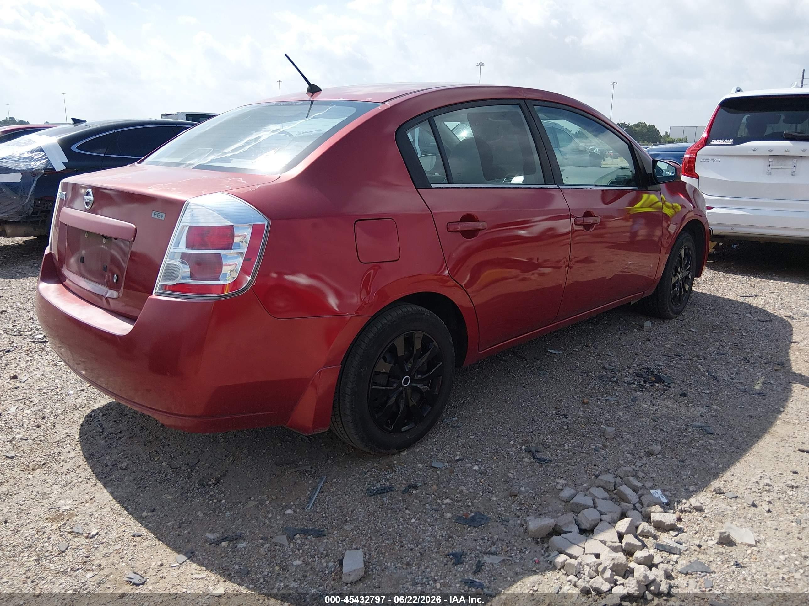 2009 Nissan Sentra 2.0 Red vin: 3N1AB61E19L676973