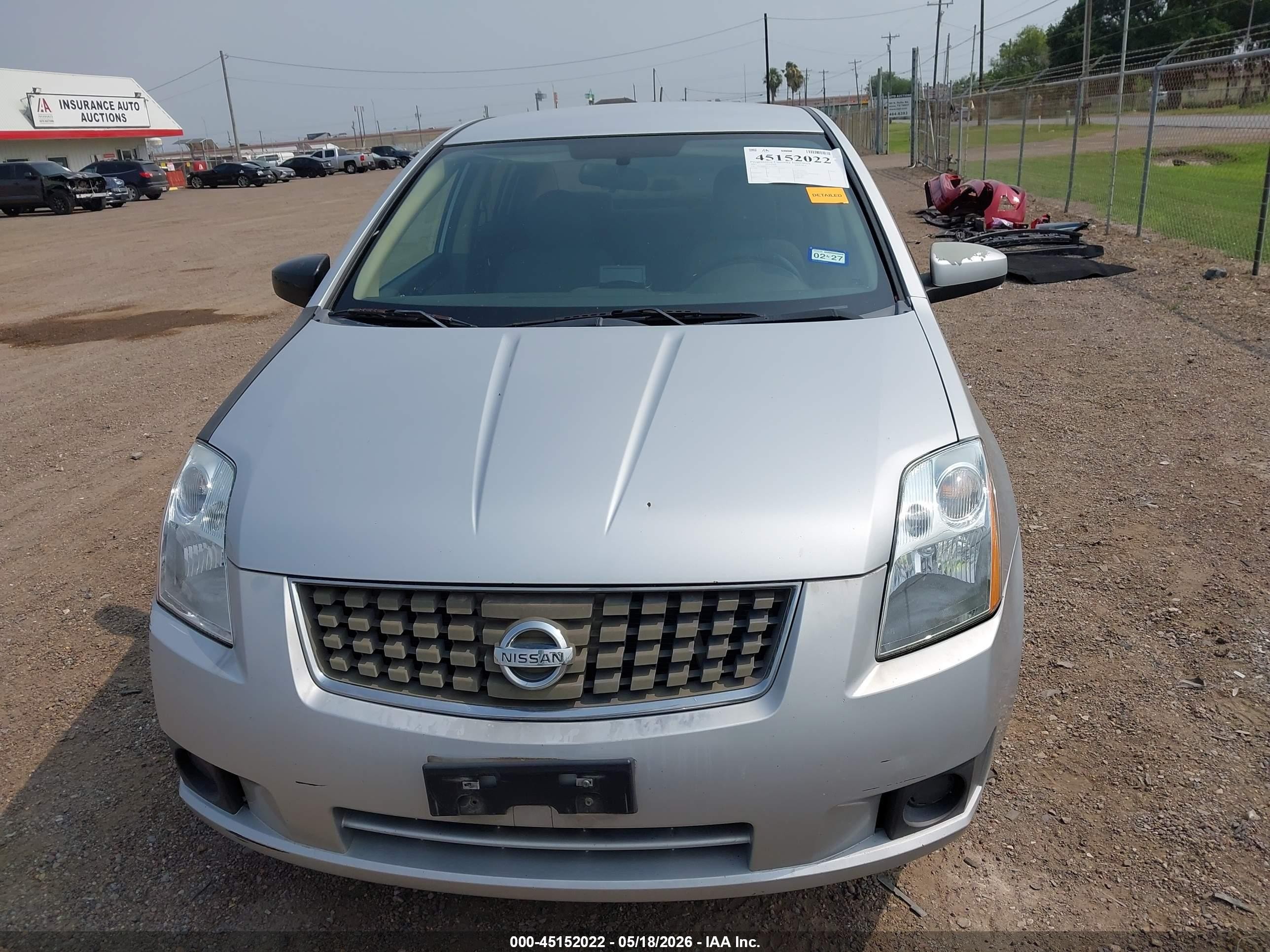 2007 Nissan Sentra 2.0s Silver vin: 3N1AB61E27L635586