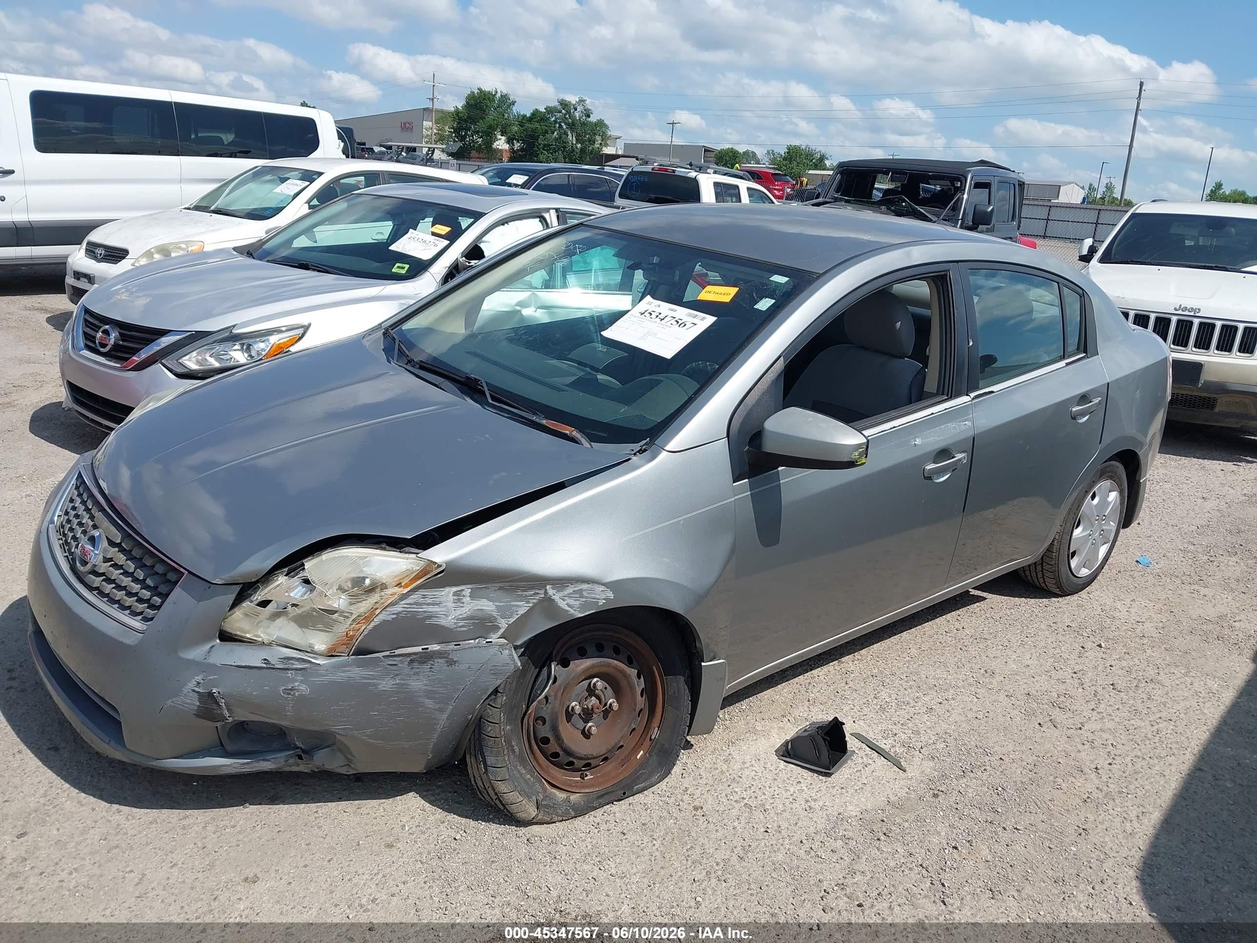 2007 Nissan Sentra 2.0 Silver vin: 3N1AB61E27L676414