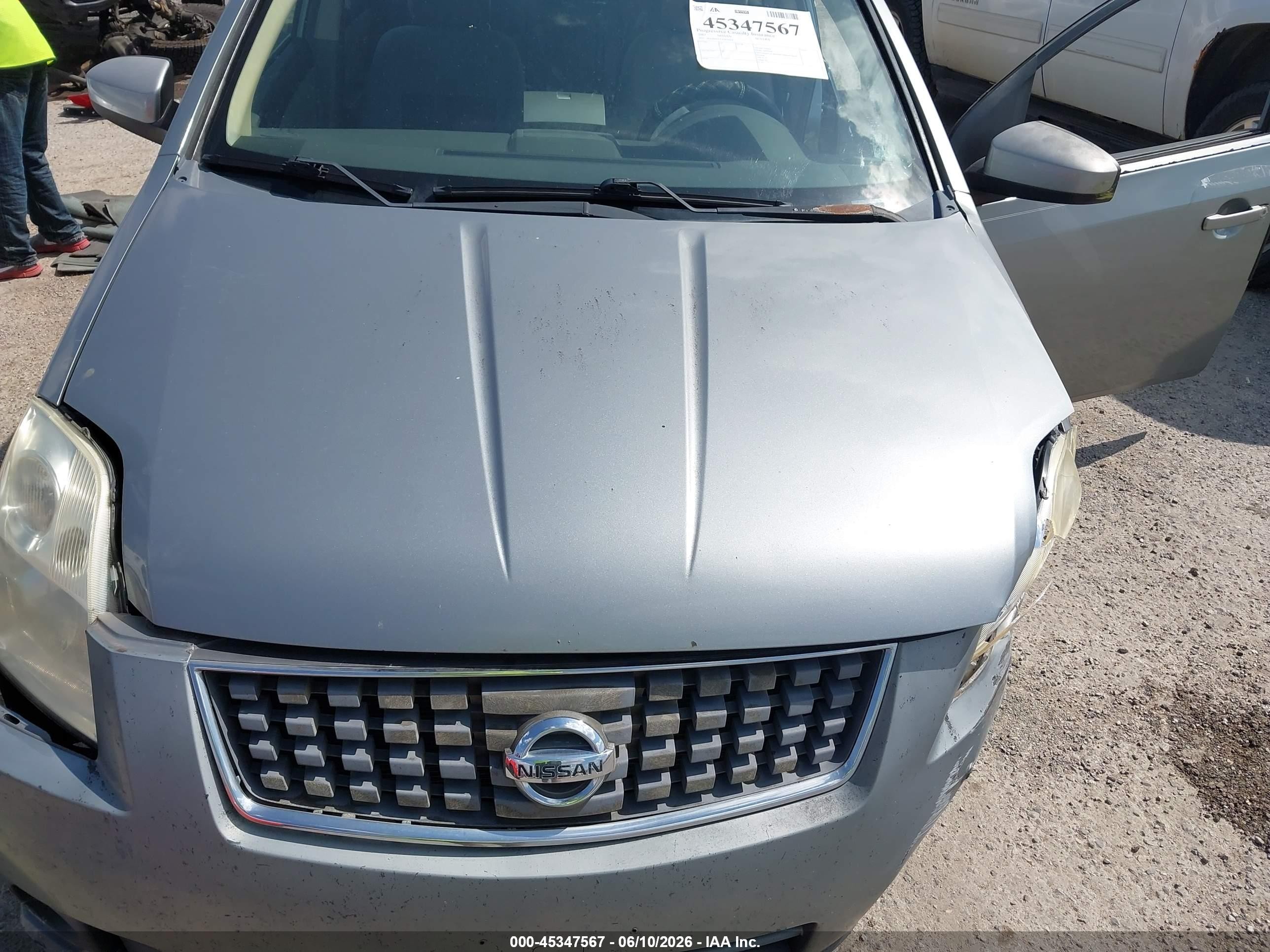 2007 Nissan Sentra 2.0 Silver vin: 3N1AB61E27L676414