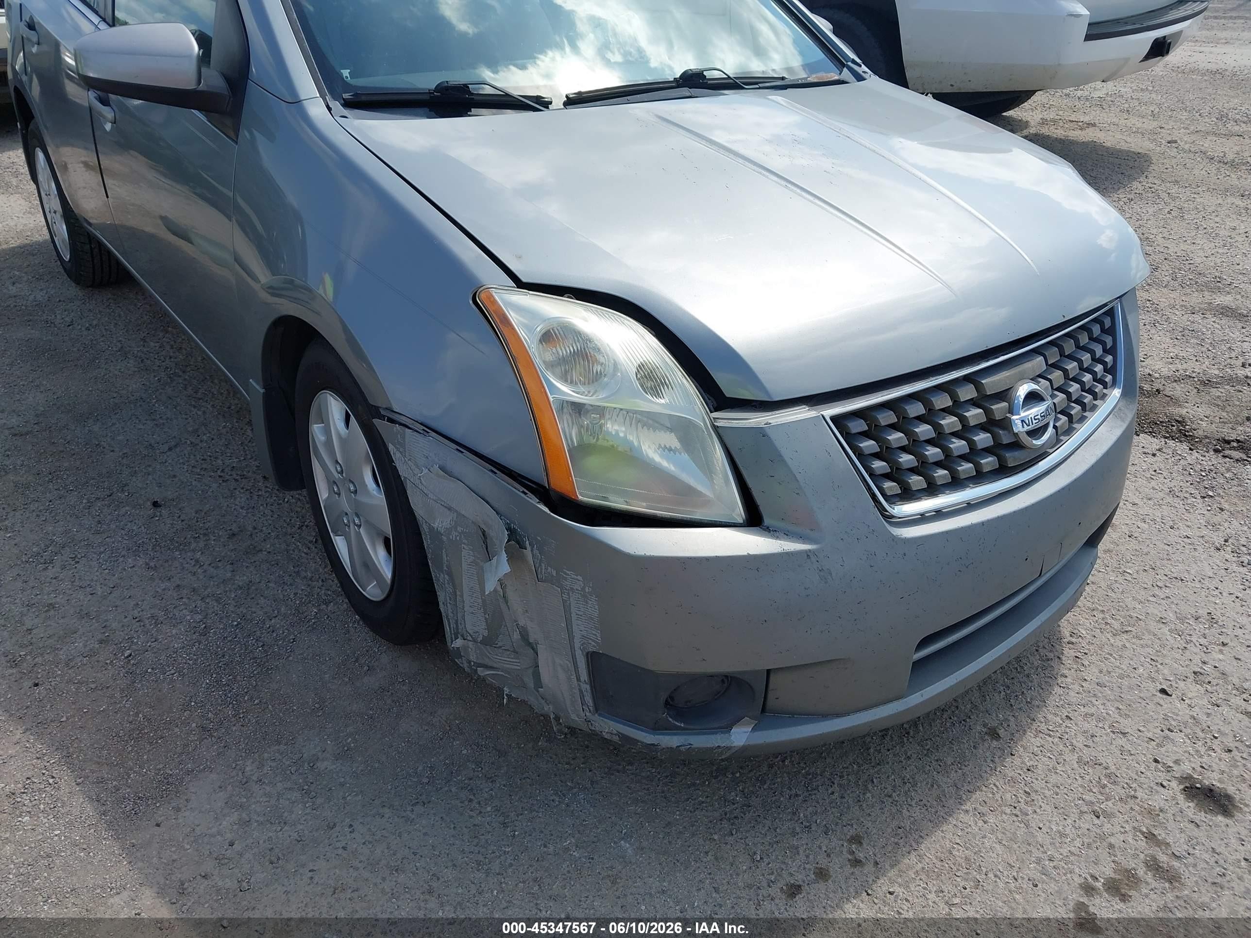 2007 Nissan Sentra 2.0 Silver vin: 3N1AB61E27L676414