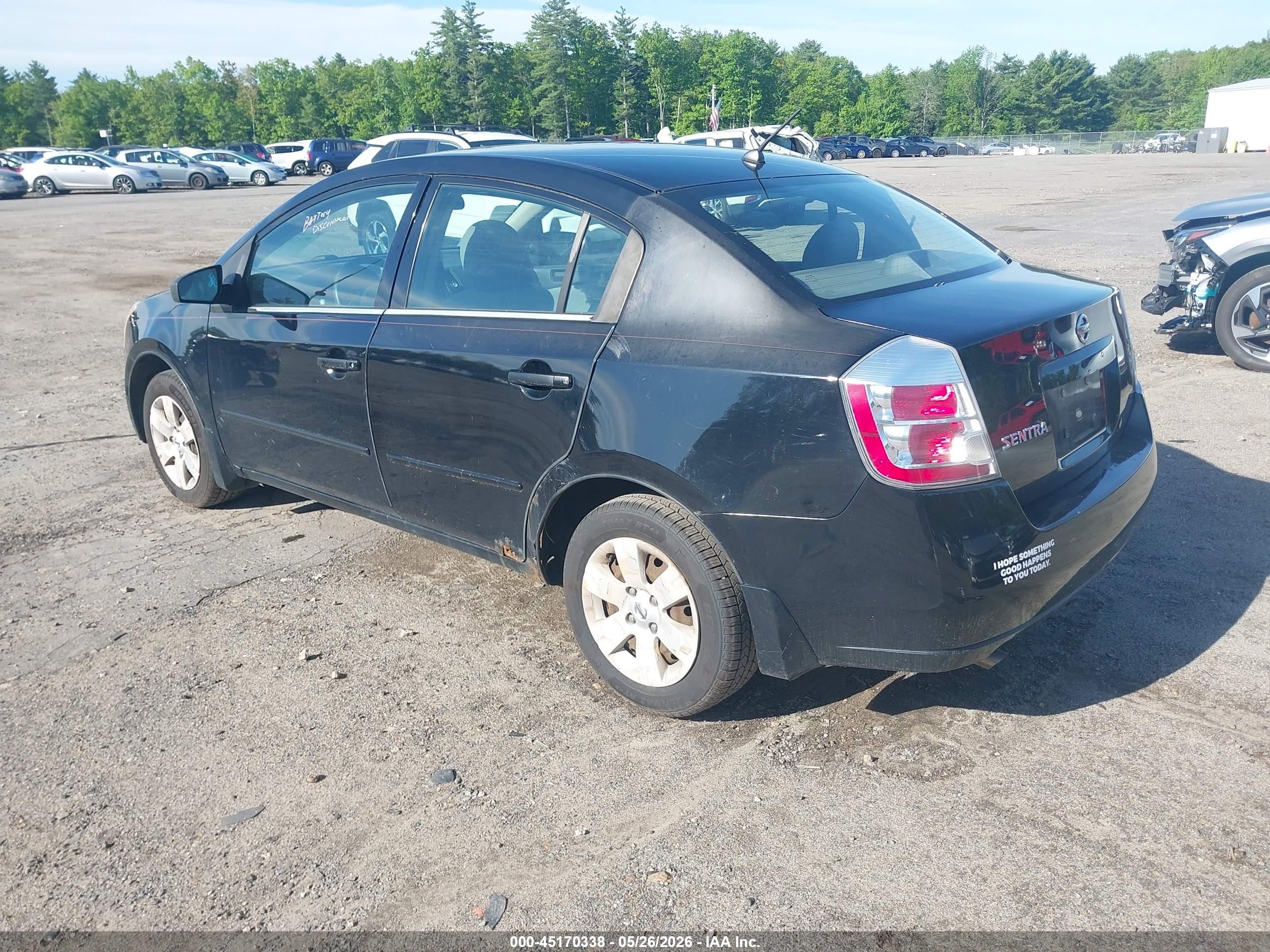 2008 Nissan Sentra 2.0 Black vin: 3N1AB61E28L606848