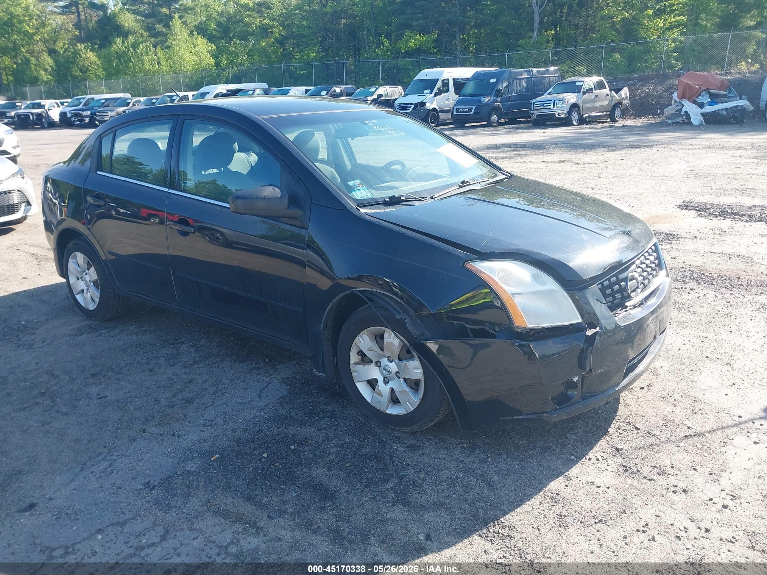 2008 Nissan Sentra 2.0 Black vin: 3N1AB61E28L606848