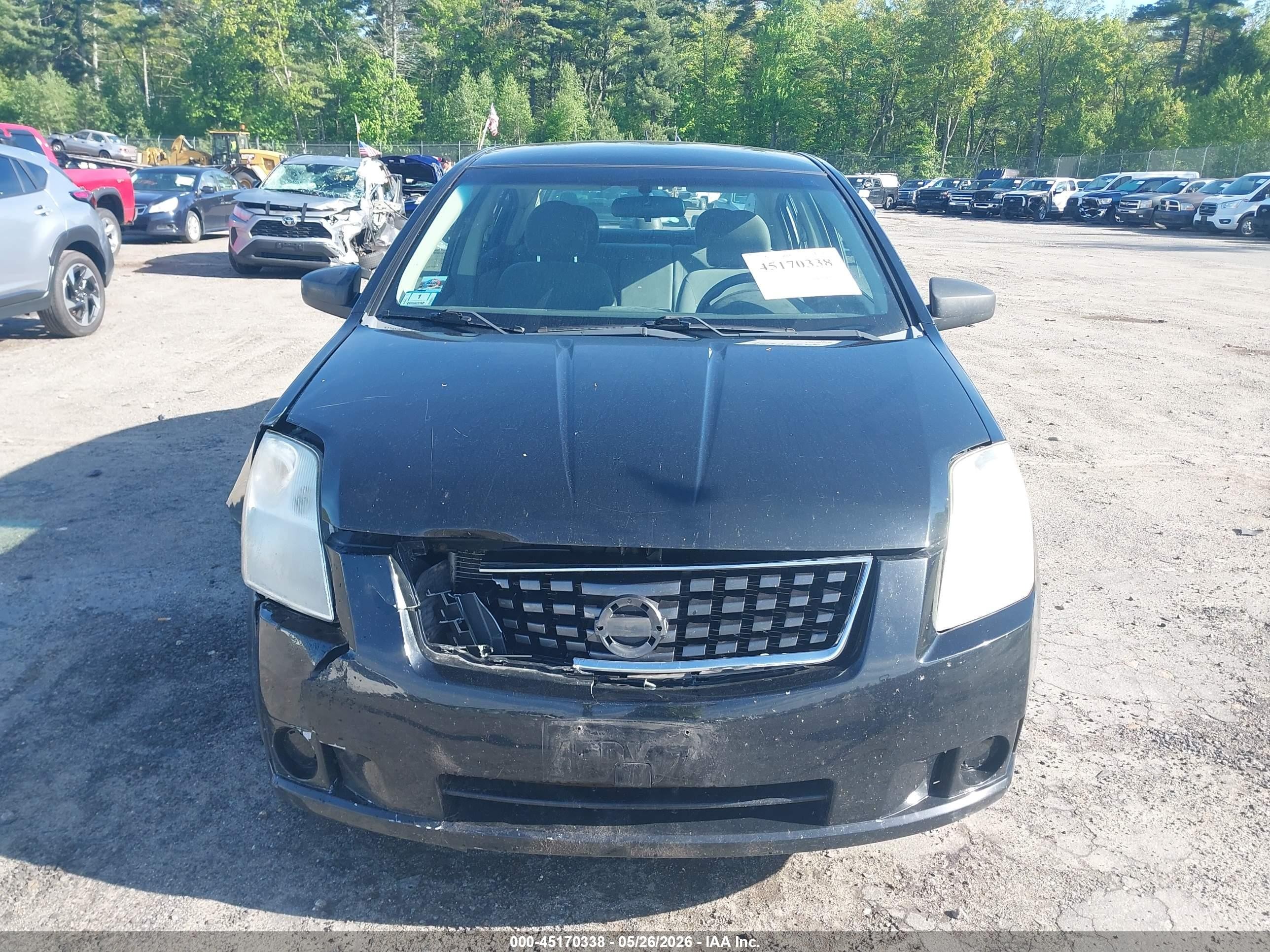 2008 Nissan Sentra 2.0 Black vin: 3N1AB61E28L606848