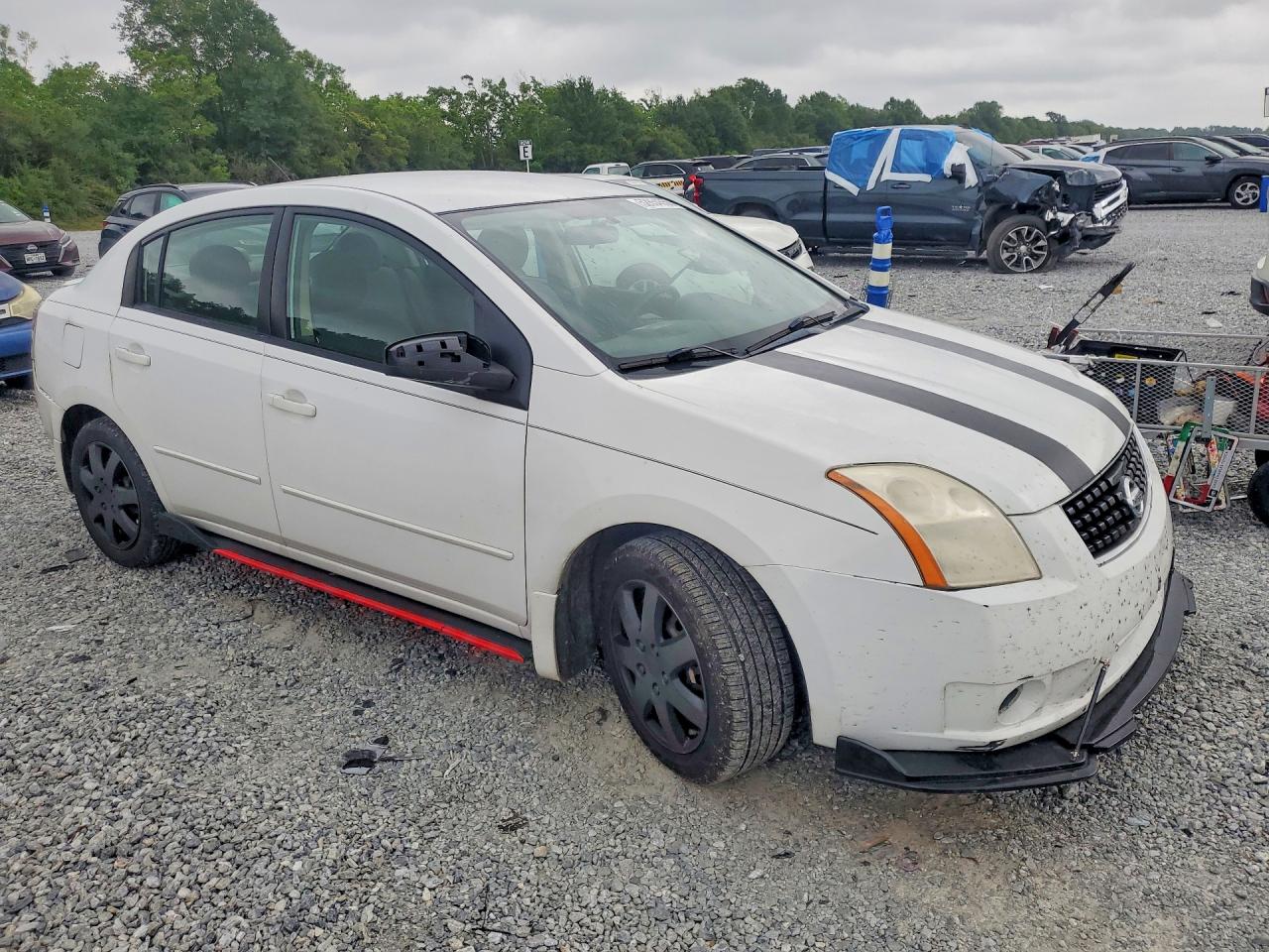 2008 Nissan Sentra 2.0 Белый vin: 3N1AB61E28L622080