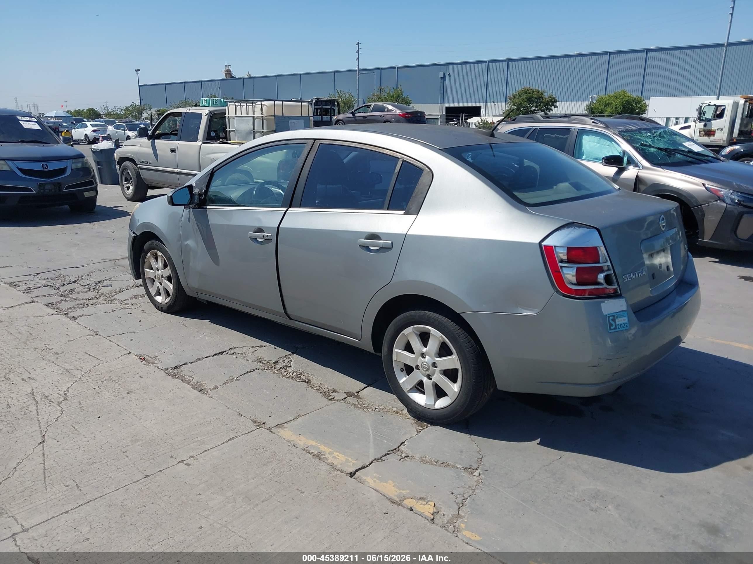2008 Nissan Sentra 2.0sl Silver vin: 3N1AB61E28L624329