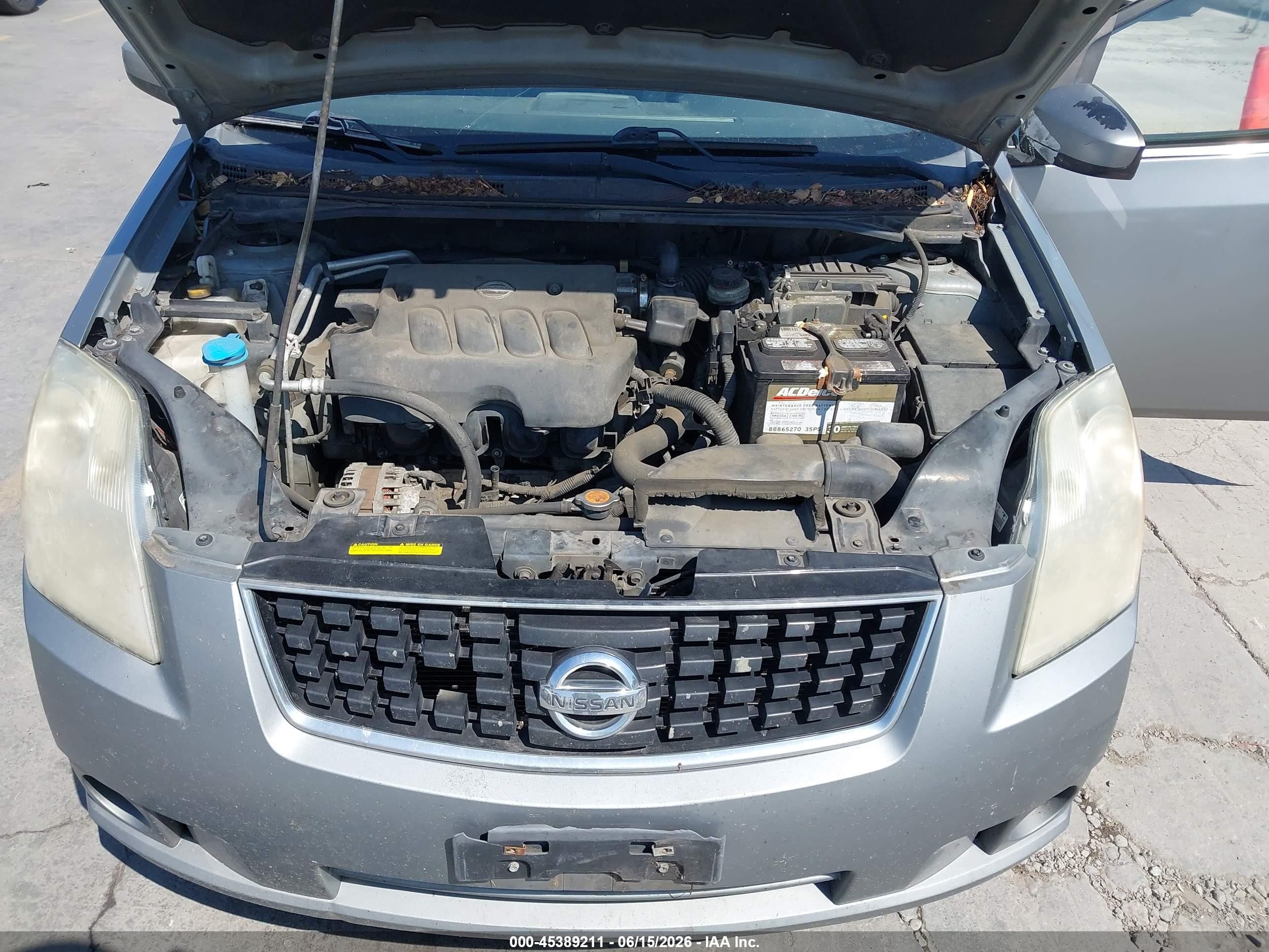 2008 Nissan Sentra 2.0sl Silver vin: 3N1AB61E28L624329