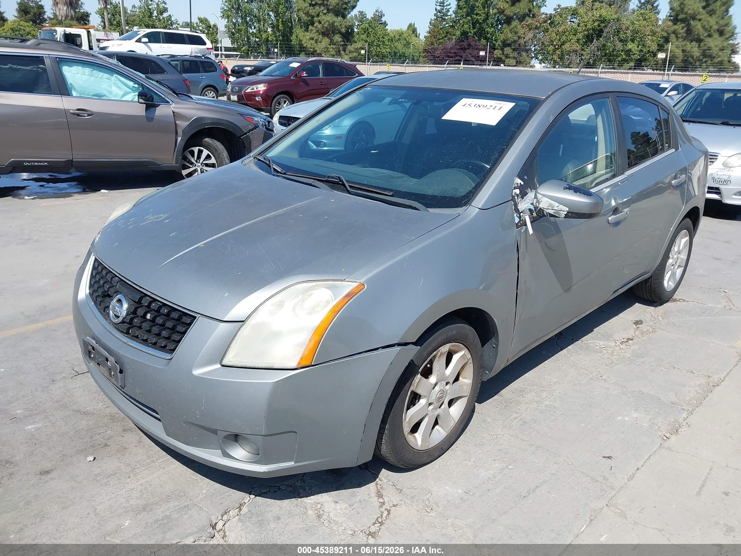 2008 Nissan Sentra 2.0sl Silver vin: 3N1AB61E28L624329