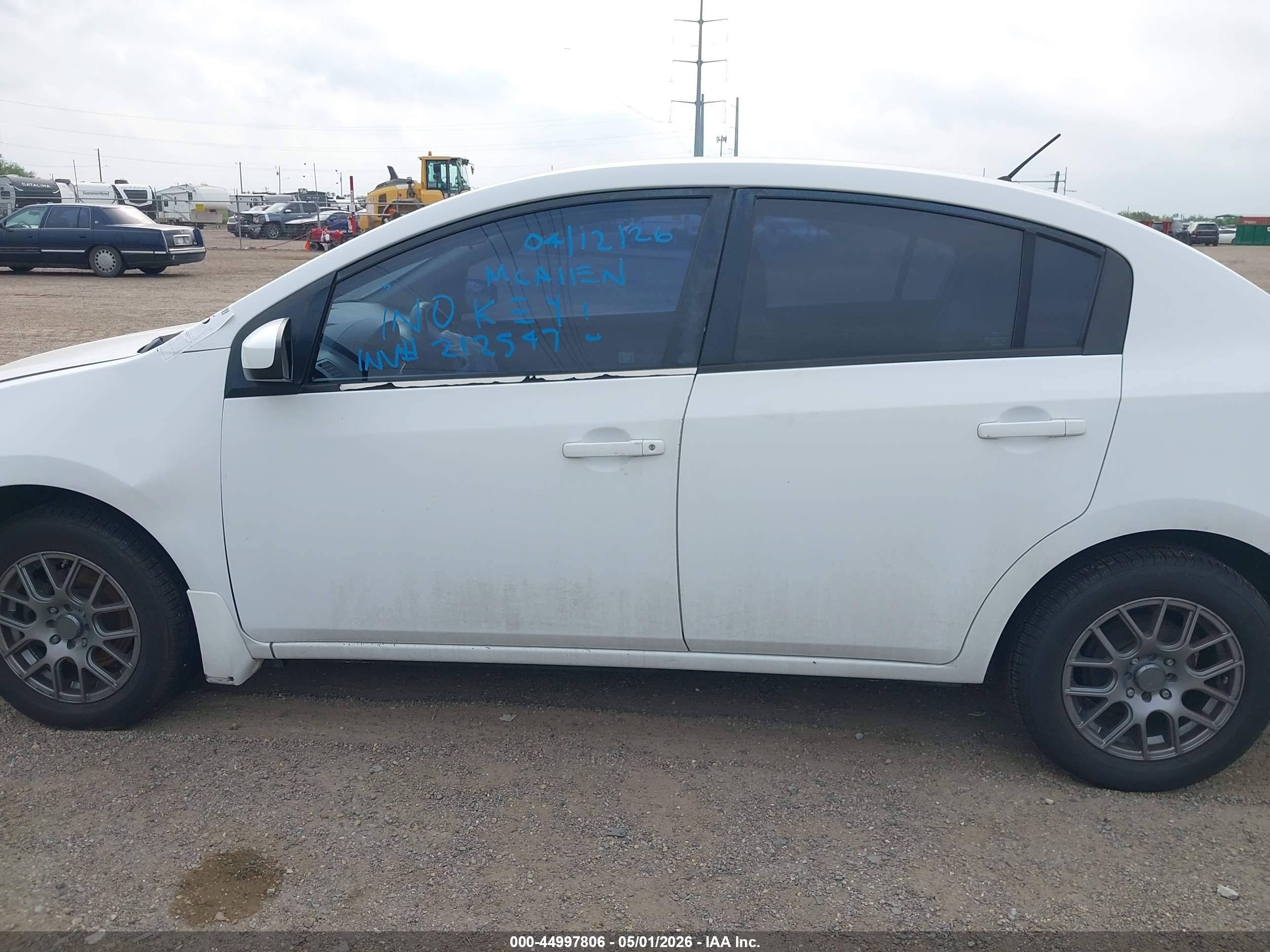 2008 Nissan Sentra 2.0 White vin: 3N1AB61E28L644631