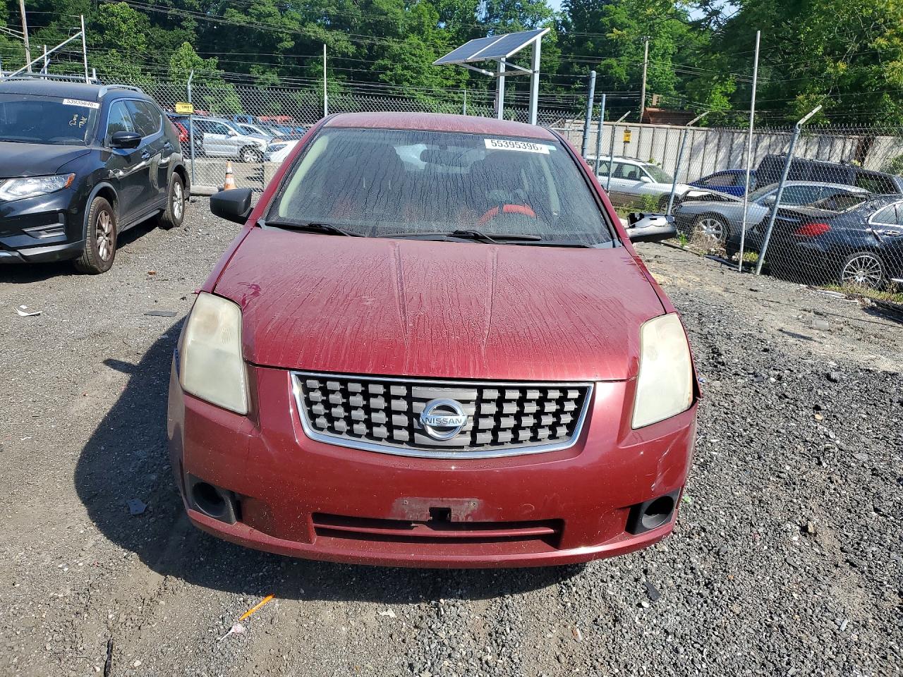 2008 Nissan Sentra 2.0 Красный vin: 3N1AB61E28L661560