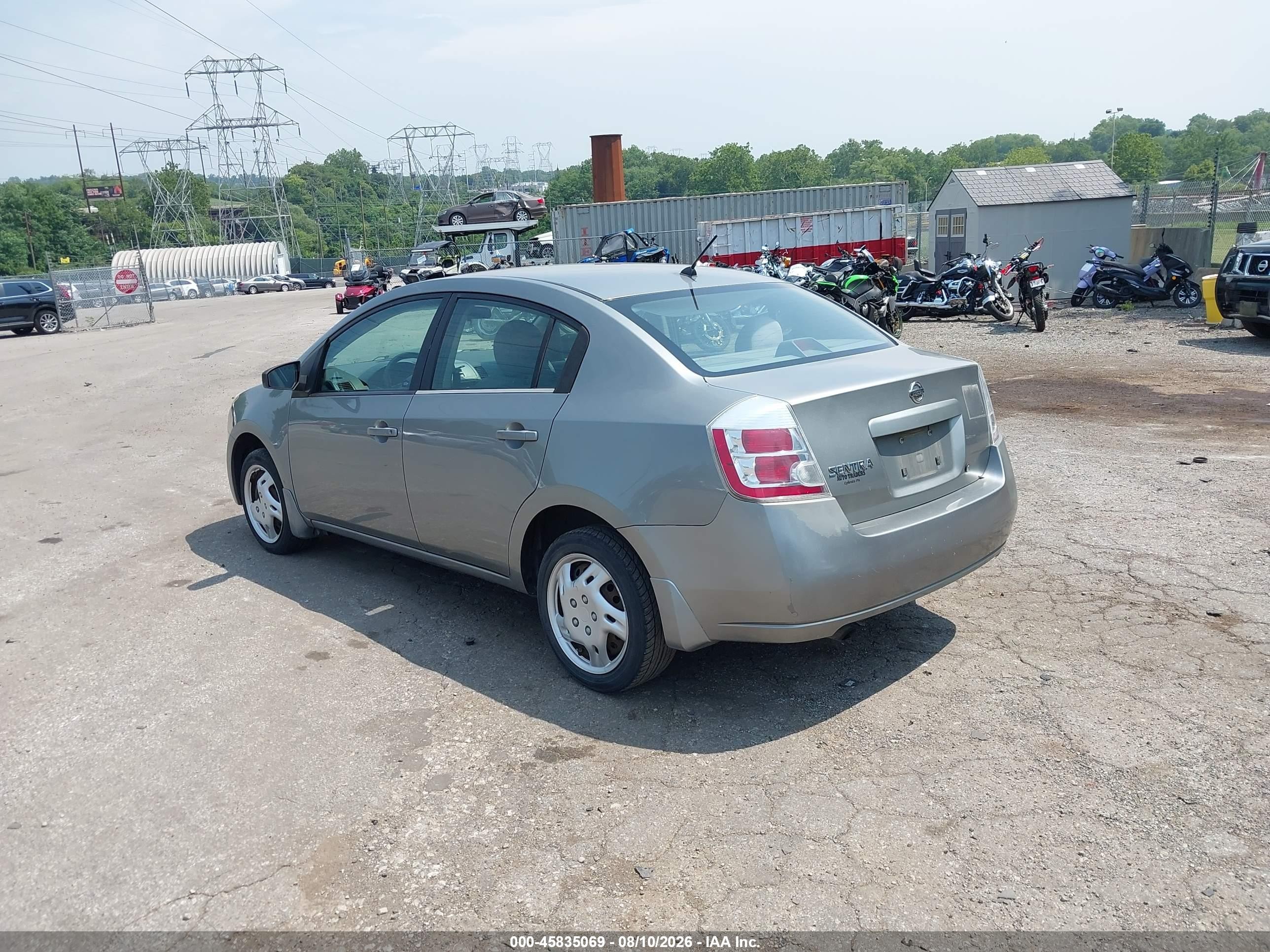 2008 Nissan Sentra 2.0 S Gray vin: 3N1AB61E28L678259
