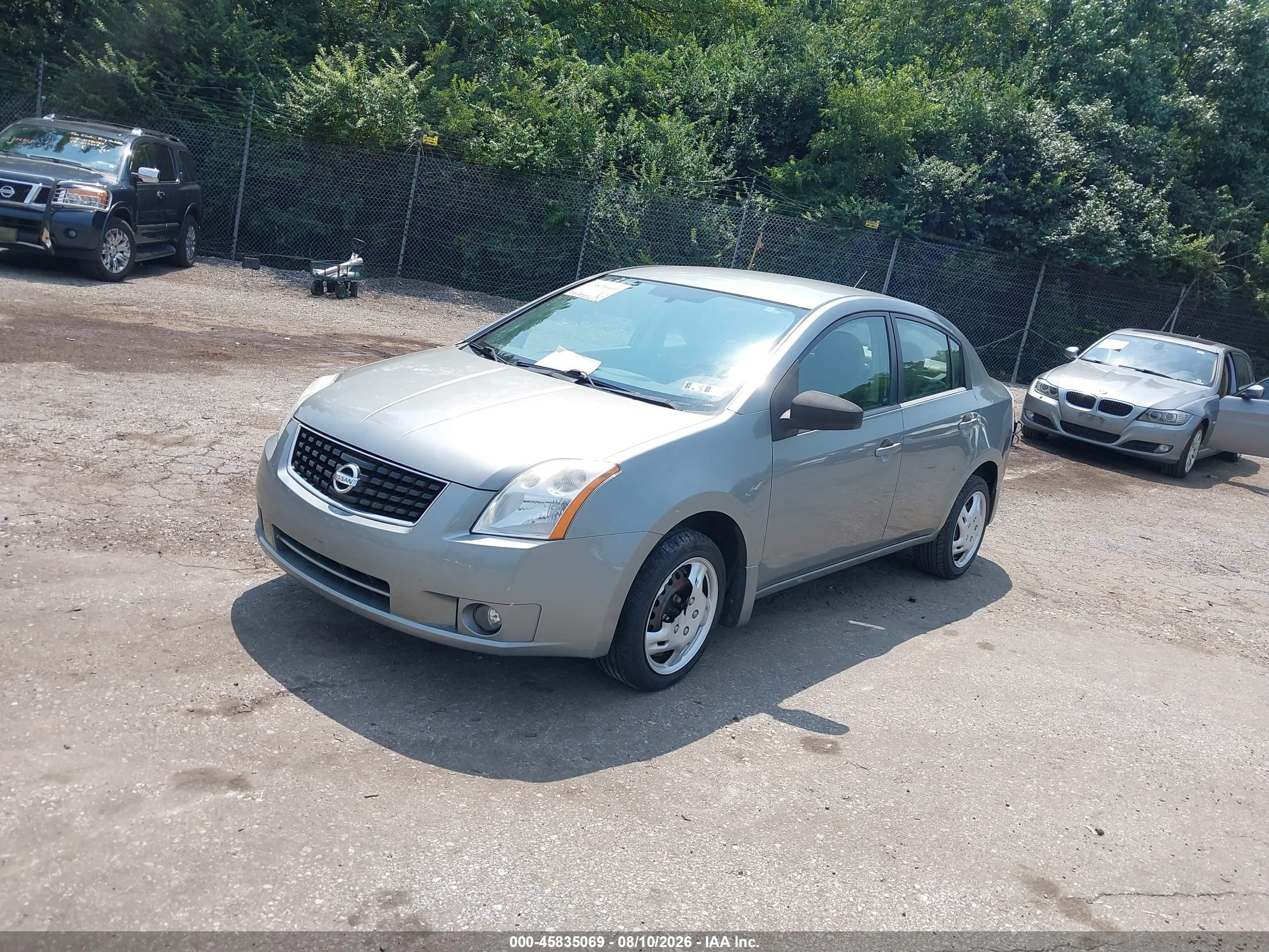 2008 Nissan Sentra 2.0 S Gray vin: 3N1AB61E28L678259