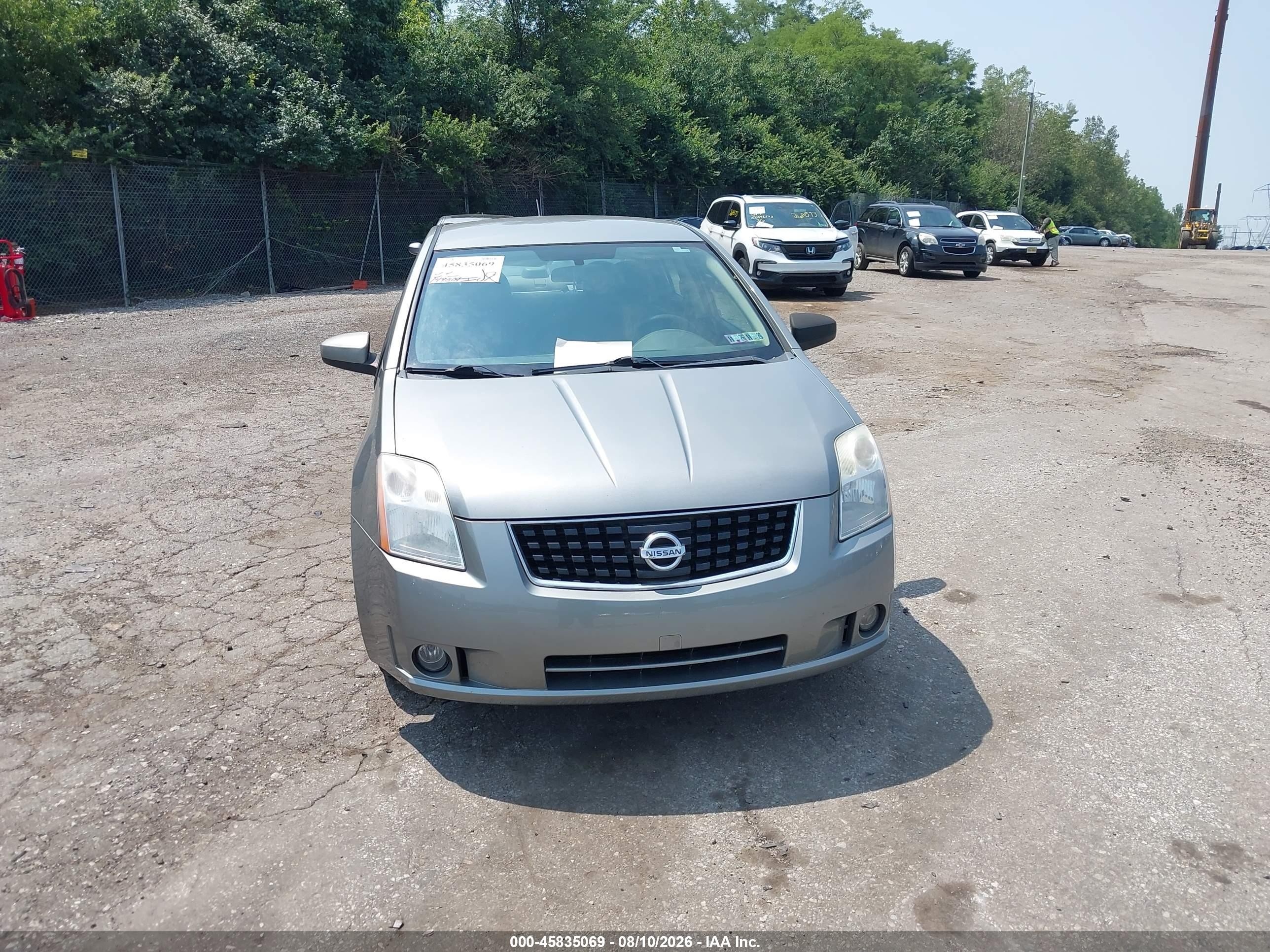 2008 Nissan Sentra 2.0 S Gray vin: 3N1AB61E28L678259