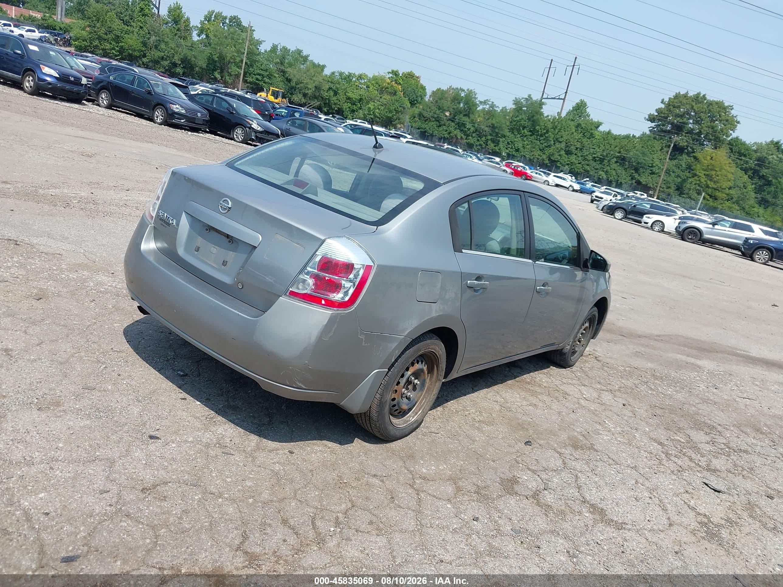 2008 Nissan Sentra 2.0 S Gray vin: 3N1AB61E28L678259