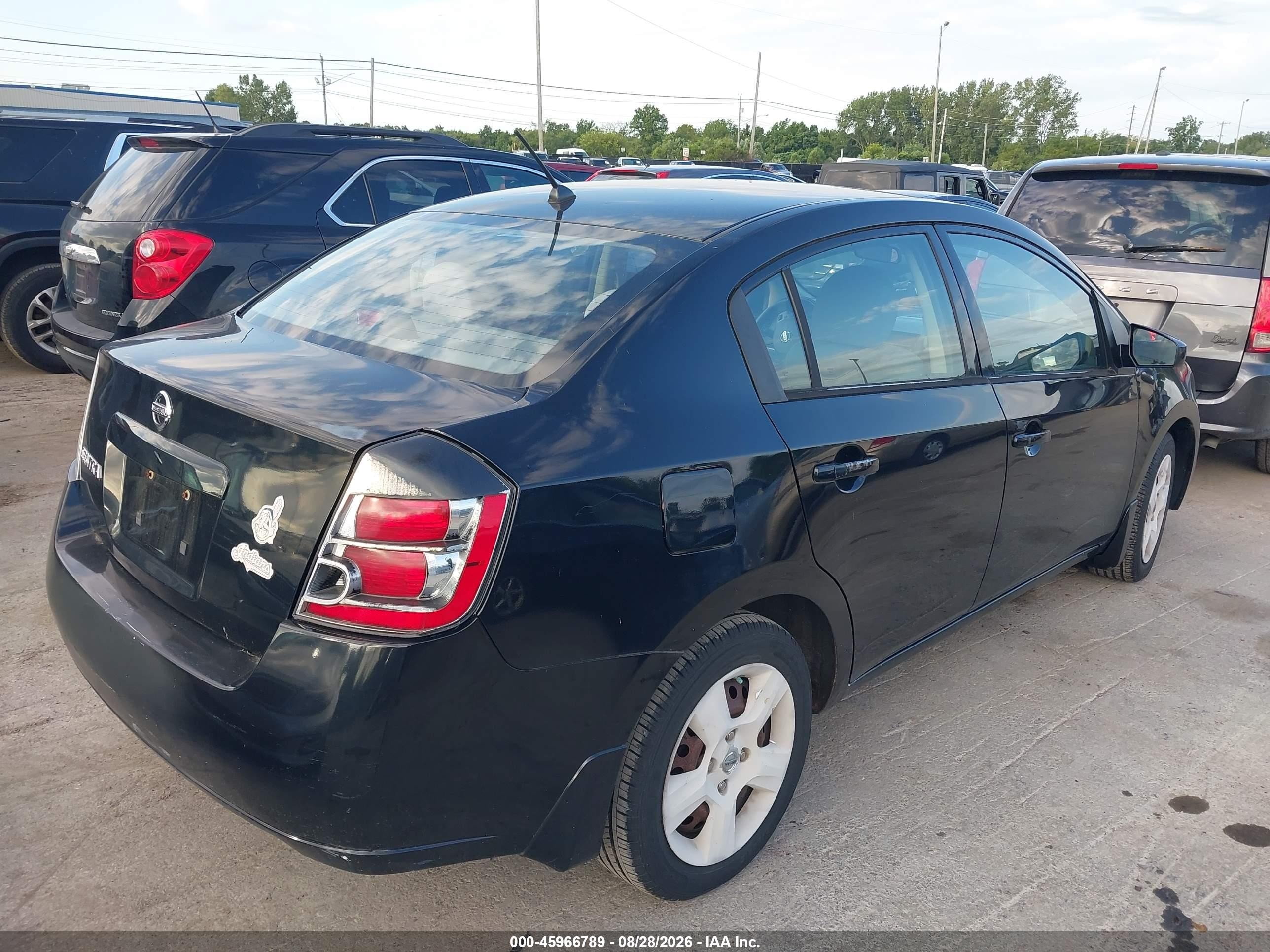 2008 Nissan Sentra 2.0s Black vin: 3N1AB61E28L711101