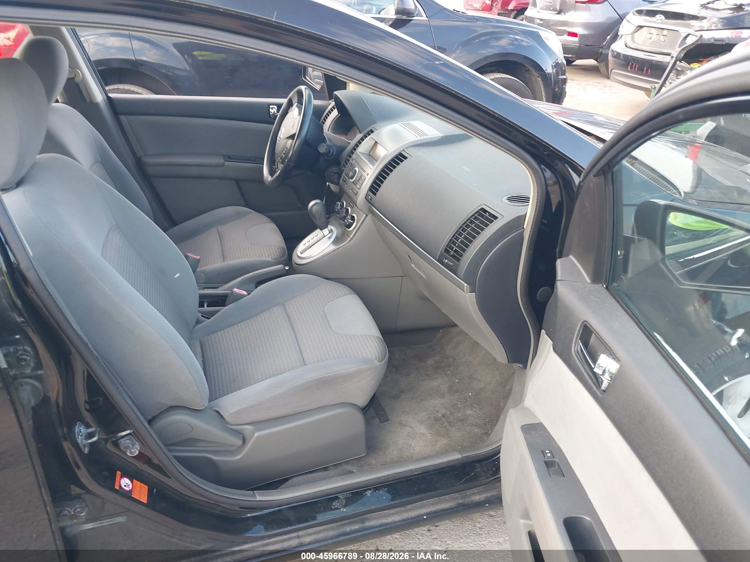 2008 Nissan Sentra 2.0s Black vin: 3N1AB61E28L711101