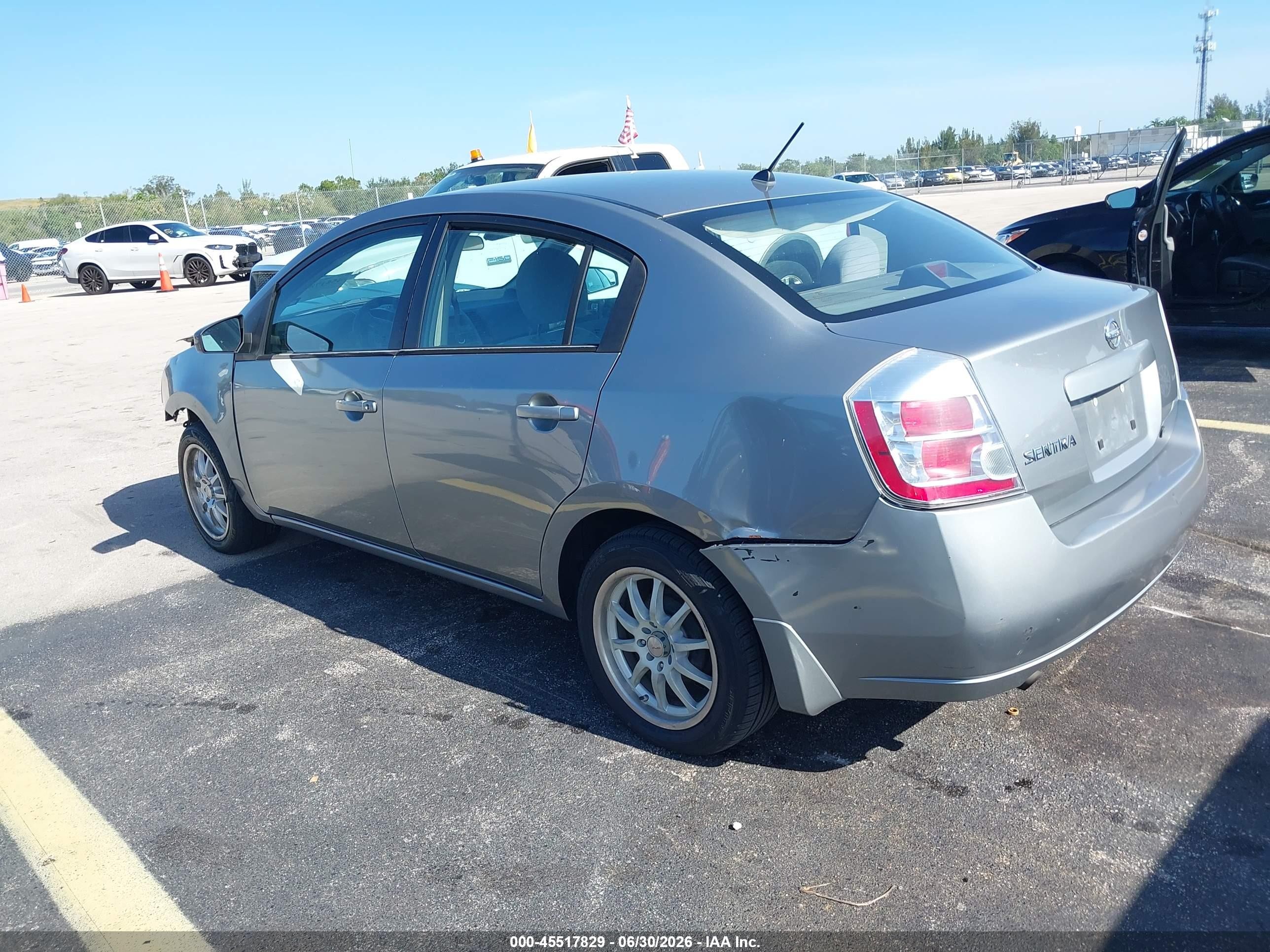 2008 Nissan Sentra 2.0 S Gray vin: 3N1AB61E28L747015