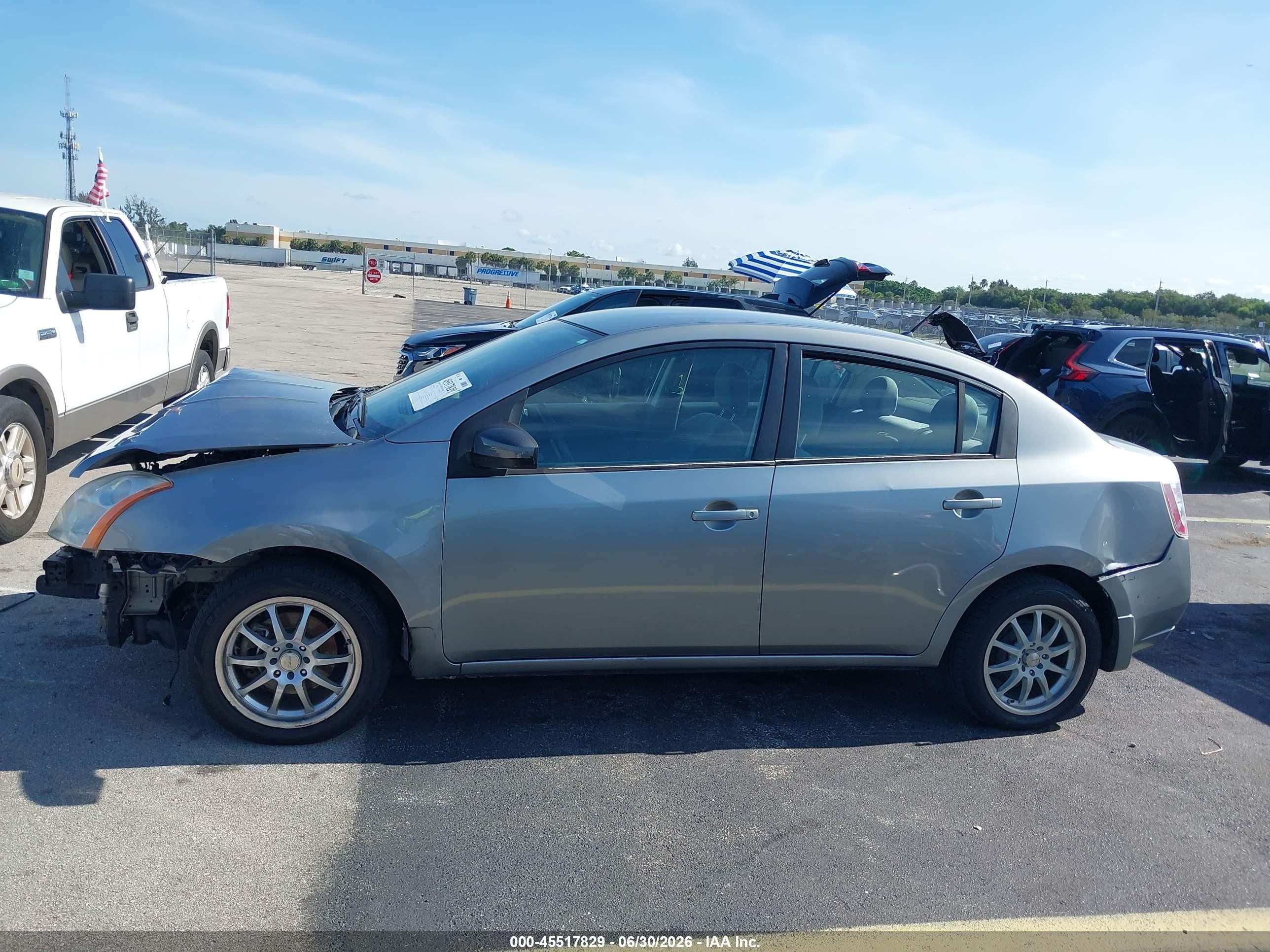 2008 Nissan Sentra 2.0 S Gray vin: 3N1AB61E28L747015