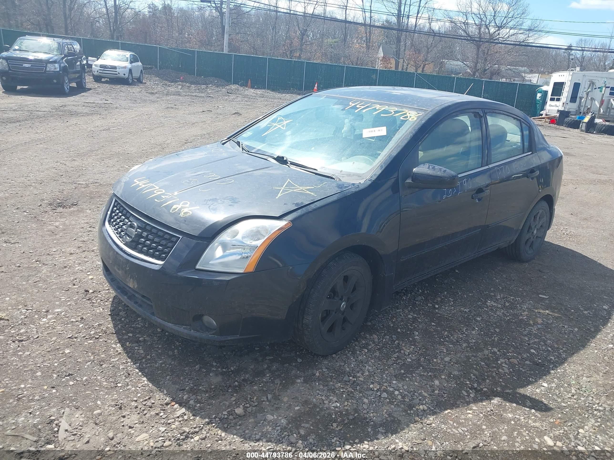 2008 Nissan Sentra 2.0s Black vin: 3N1AB61E28L750755
