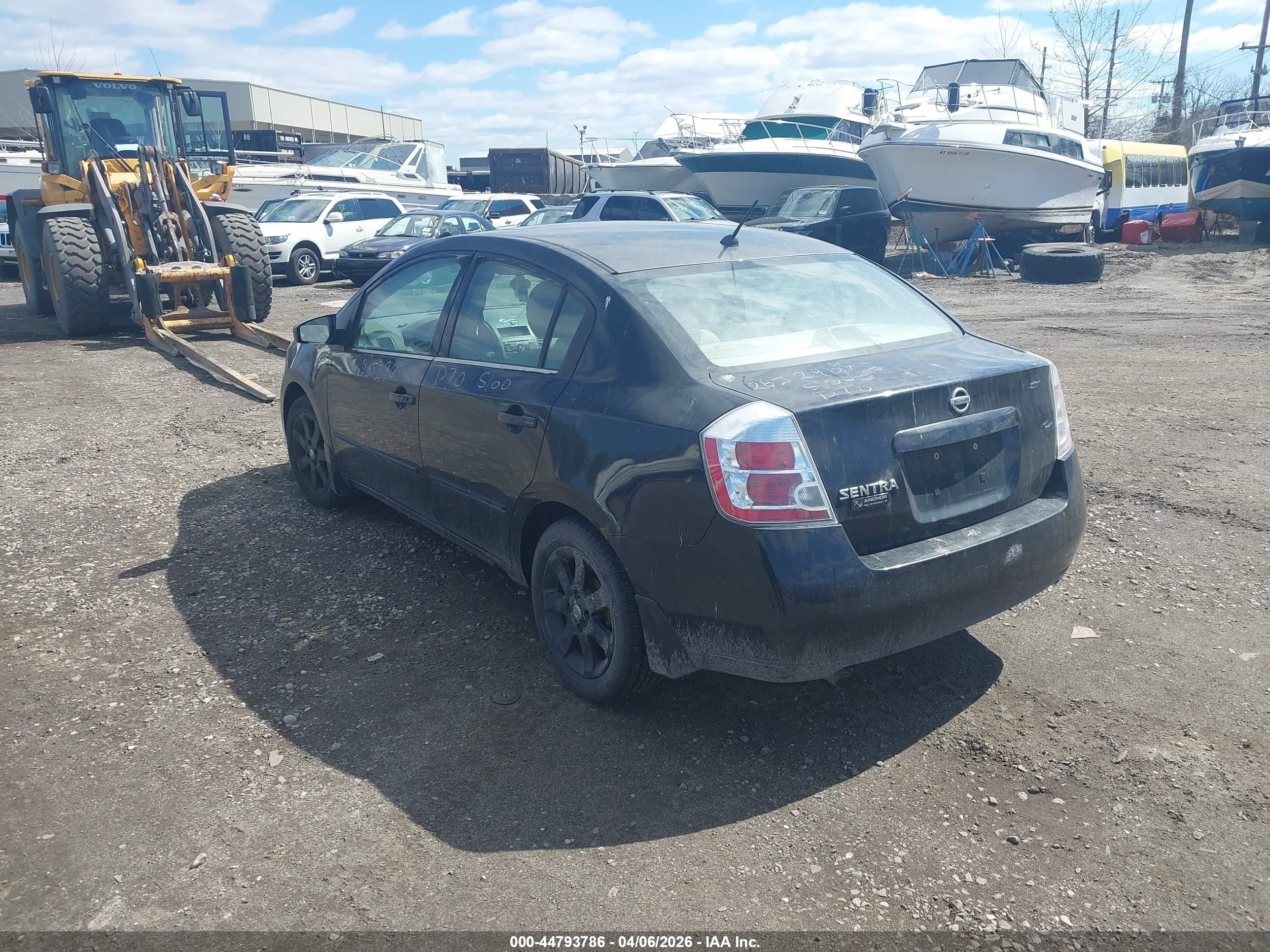 2008 Nissan Sentra 2.0s Black vin: 3N1AB61E28L750755