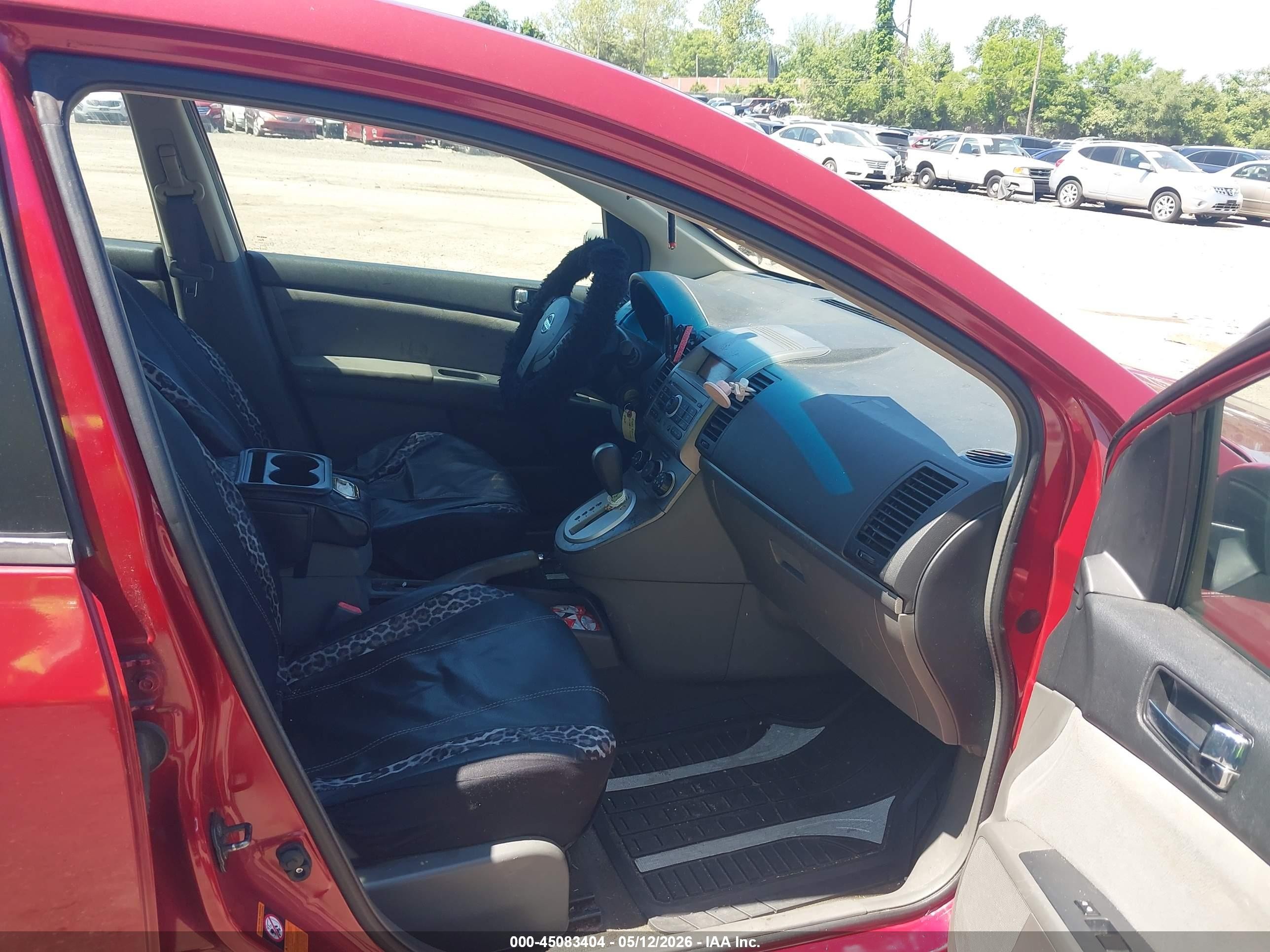 2009 Nissan Sentra 2.0s Red vin: 3N1AB61E29L655694