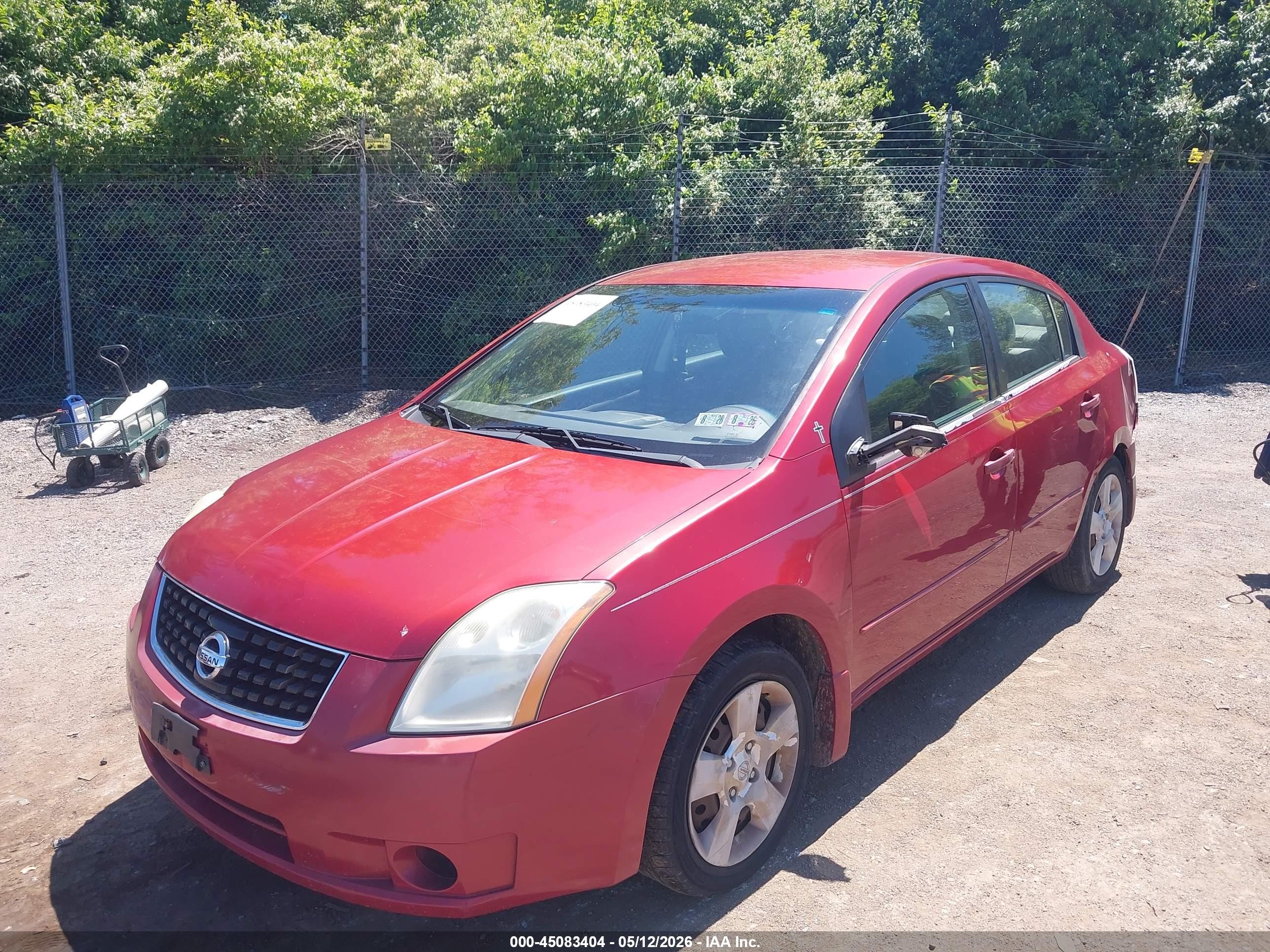 2009 Nissan Sentra 2.0s Red vin: 3N1AB61E29L655694