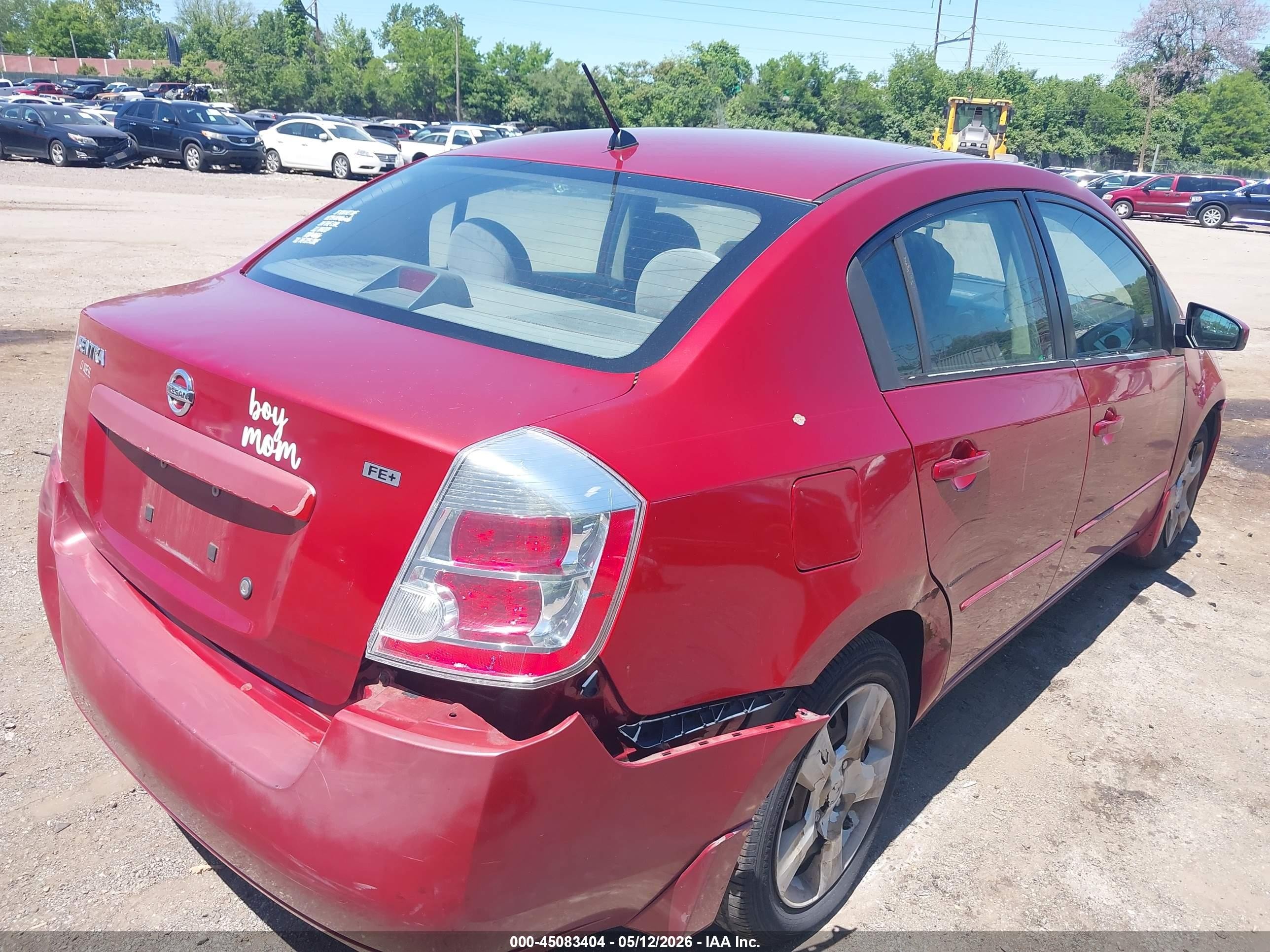2009 Nissan Sentra 2.0s Red vin: 3N1AB61E29L655694