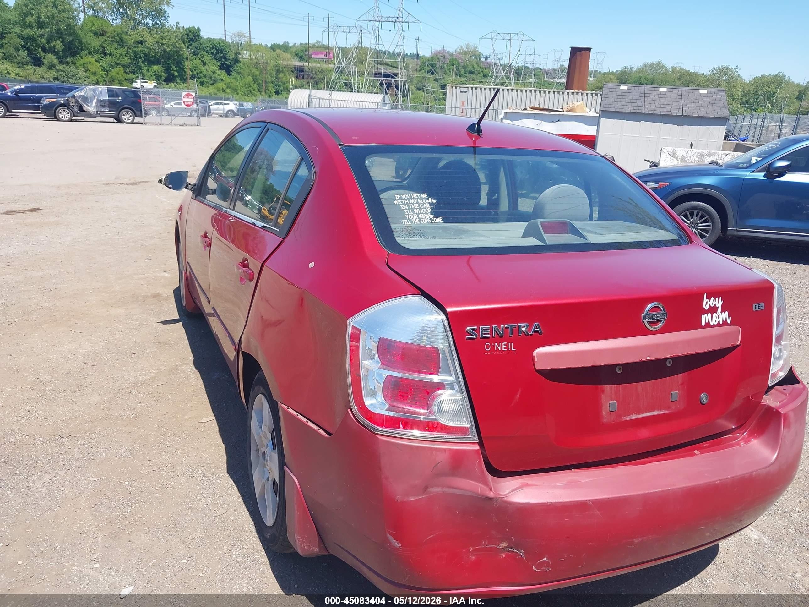 2009 Nissan Sentra 2.0s Red vin: 3N1AB61E29L655694