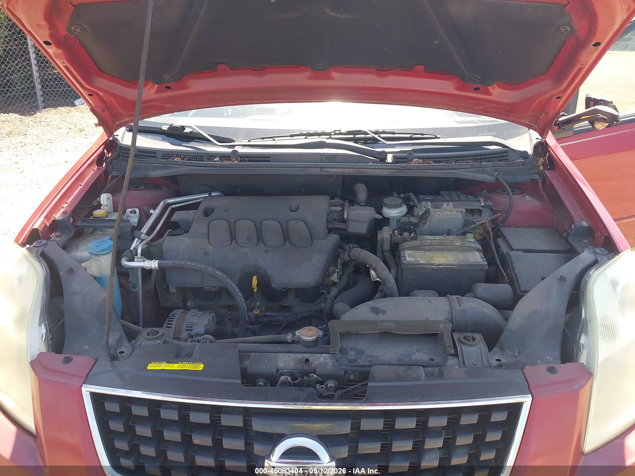 2009 Nissan Sentra 2.0s Red vin: 3N1AB61E29L655694