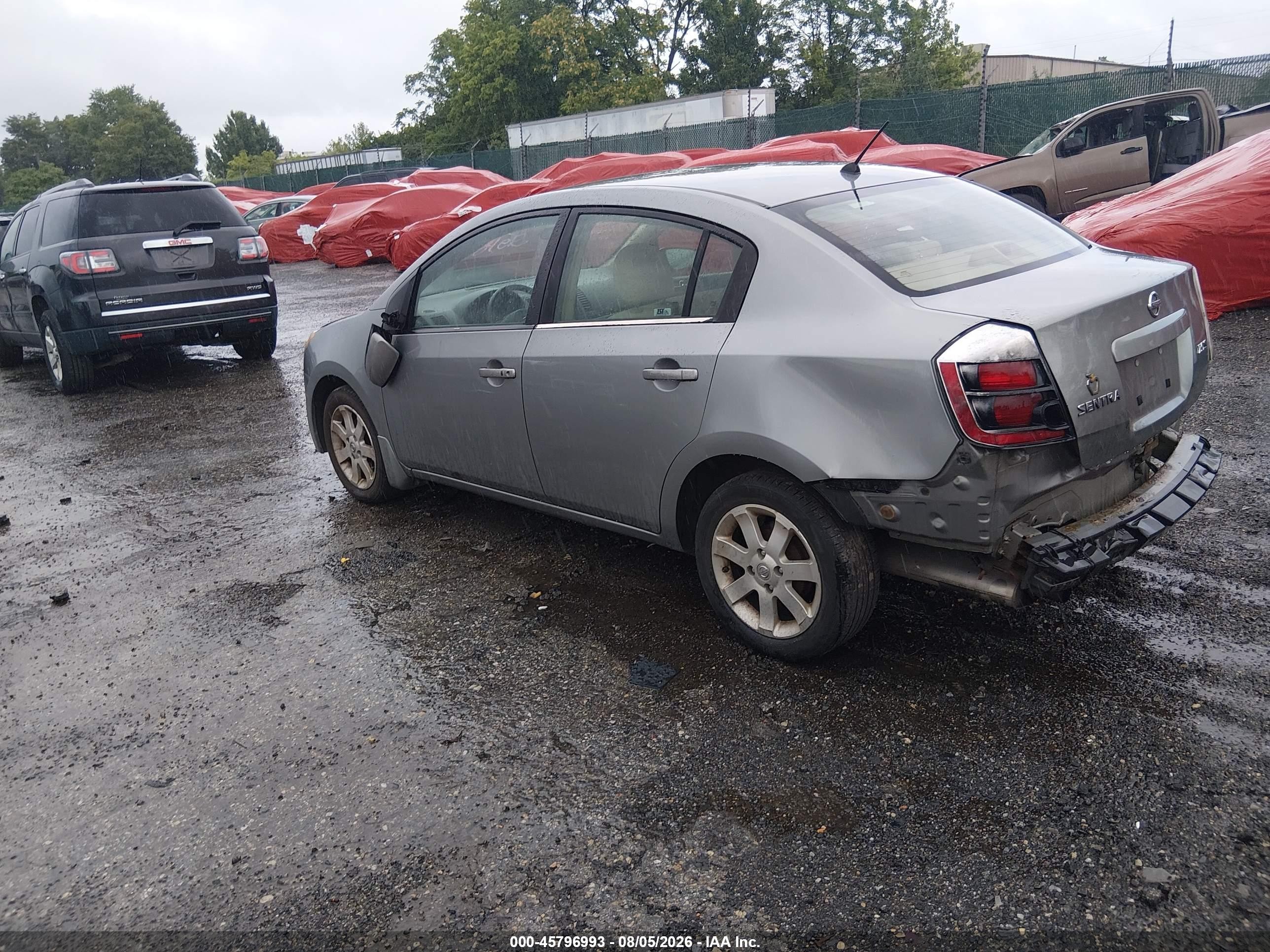 2007 Nissan Sentra 2.0s Silver vin: 3N1AB61E37L617825