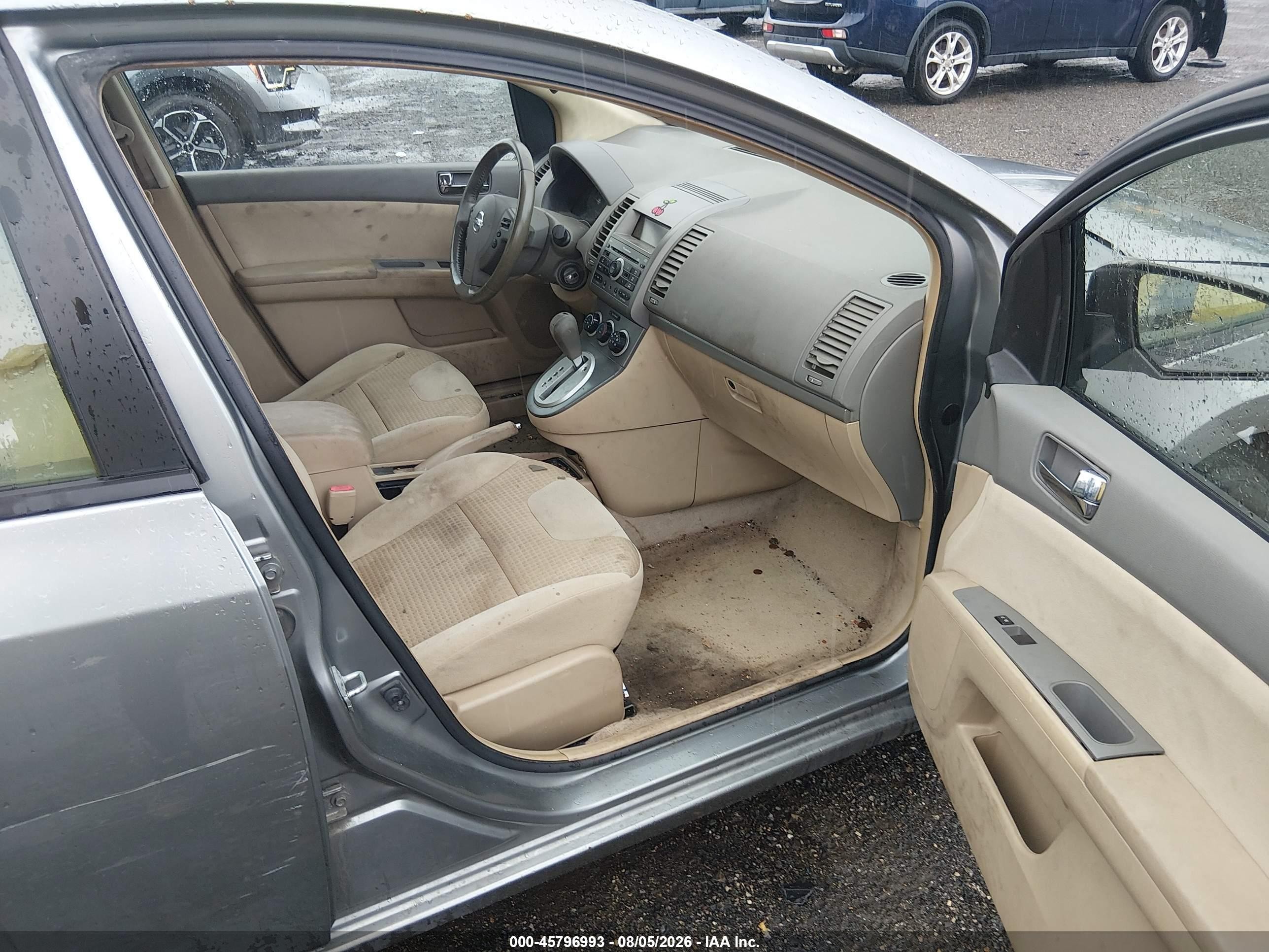 2007 Nissan Sentra 2.0s Silver vin: 3N1AB61E37L617825