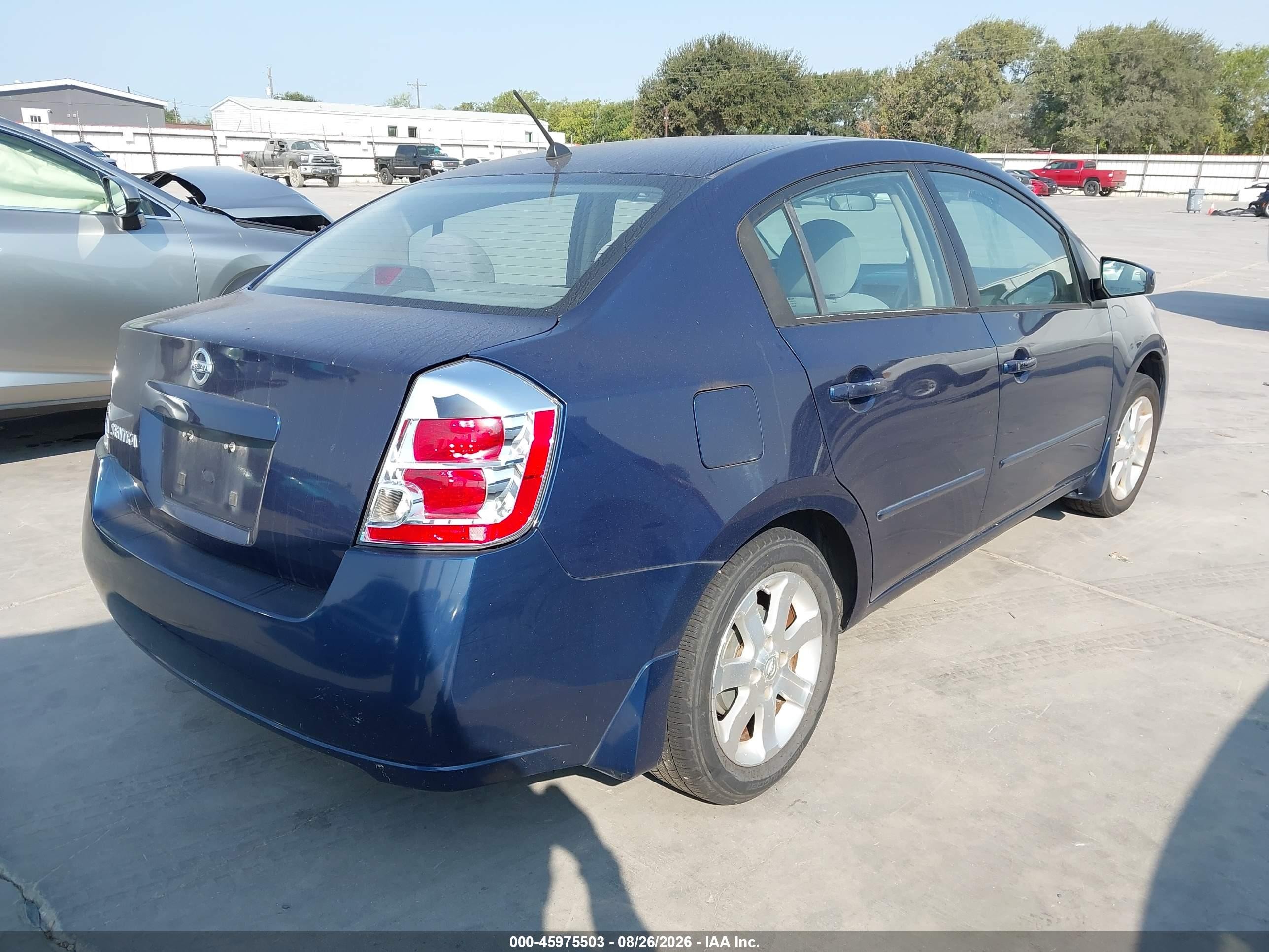 2008 Nissan Sentra 2.0s Dark Blue vin: 3N1AB61E38L620662
