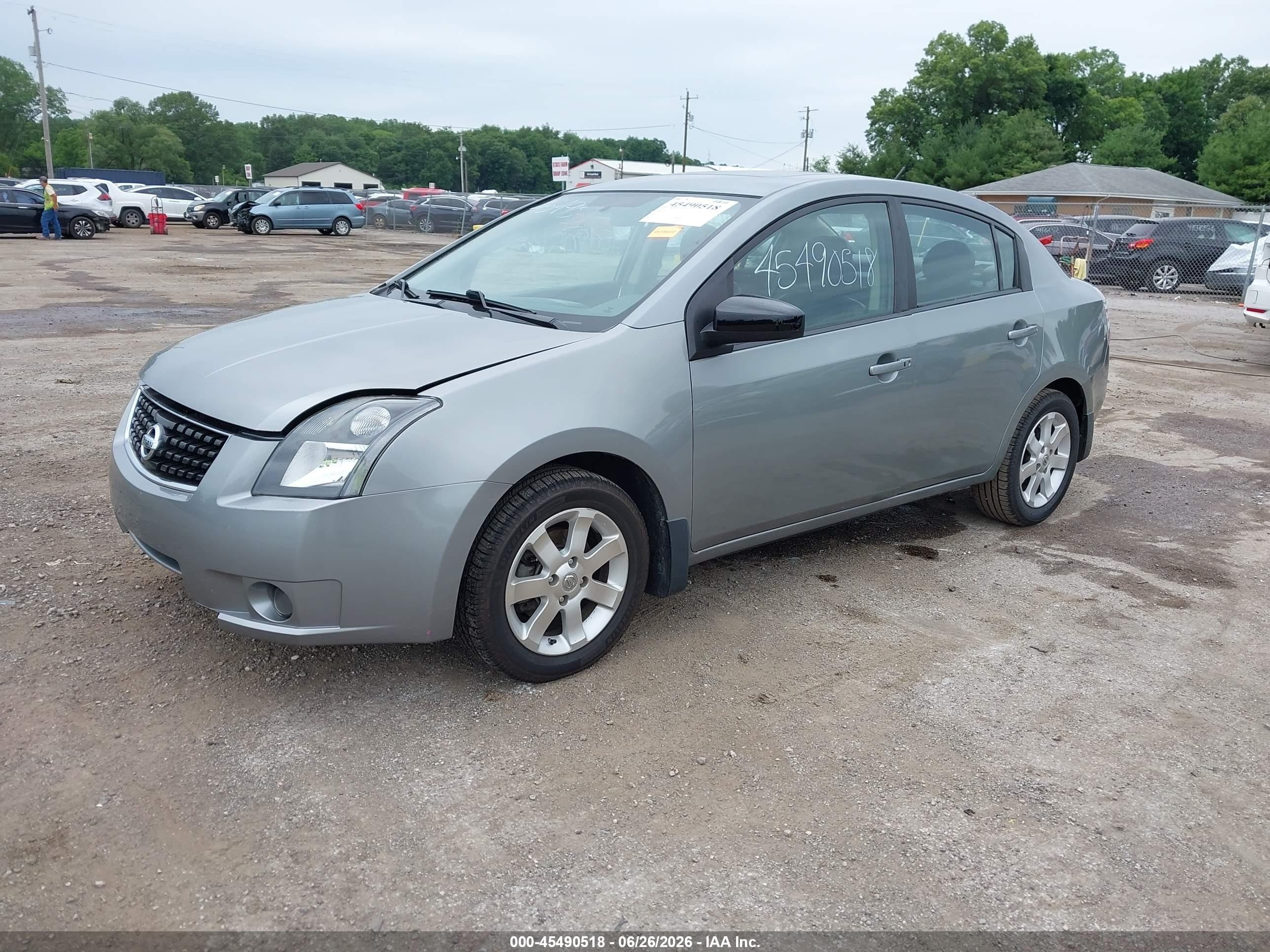2008 Nissan Sentra 2.0 Sl Gray vin: 3N1AB61E38L684765